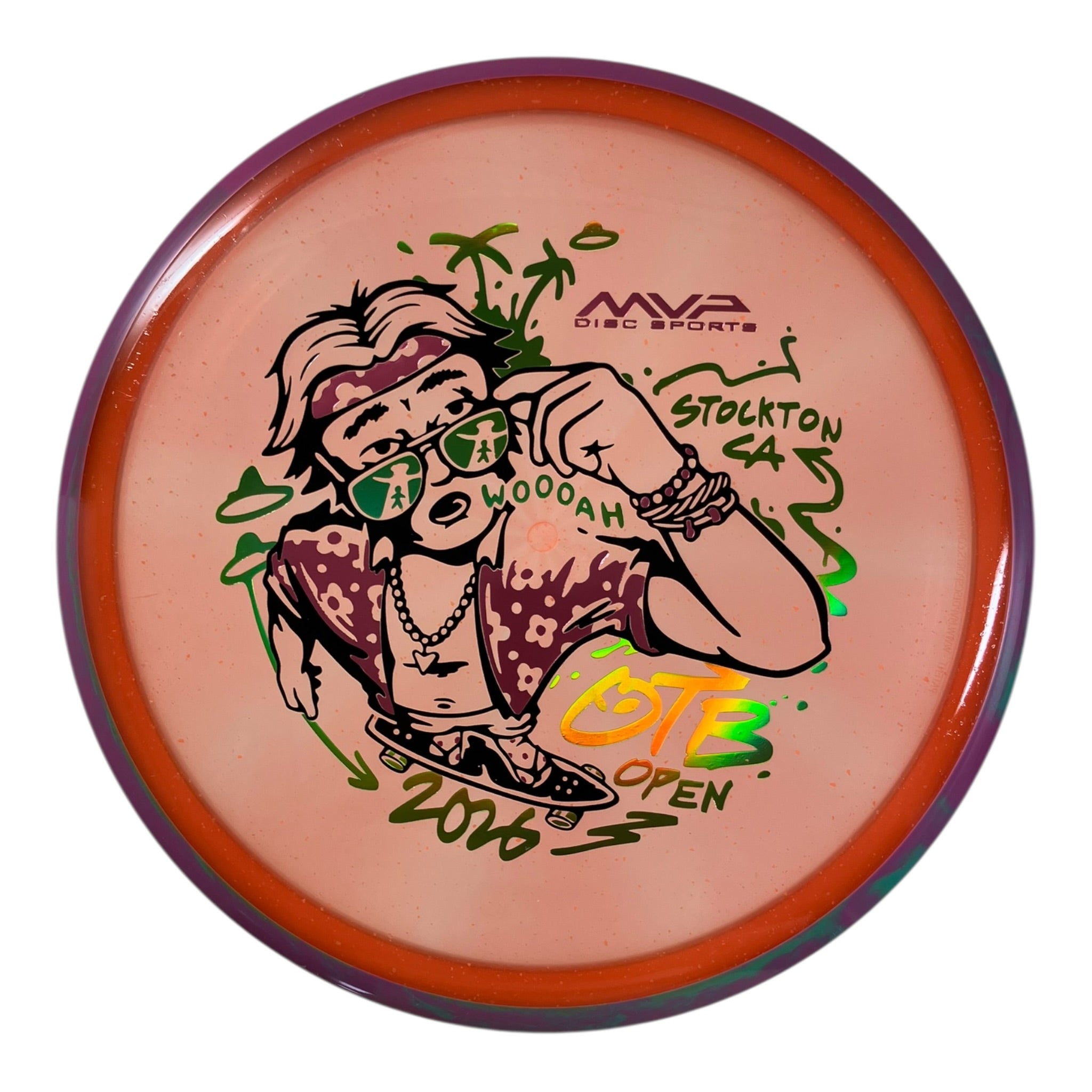 Axiom Discs Hex | Particle Glow Proton Soft | Orange/Purple 176g (OTB Open 2026) Disc Golf