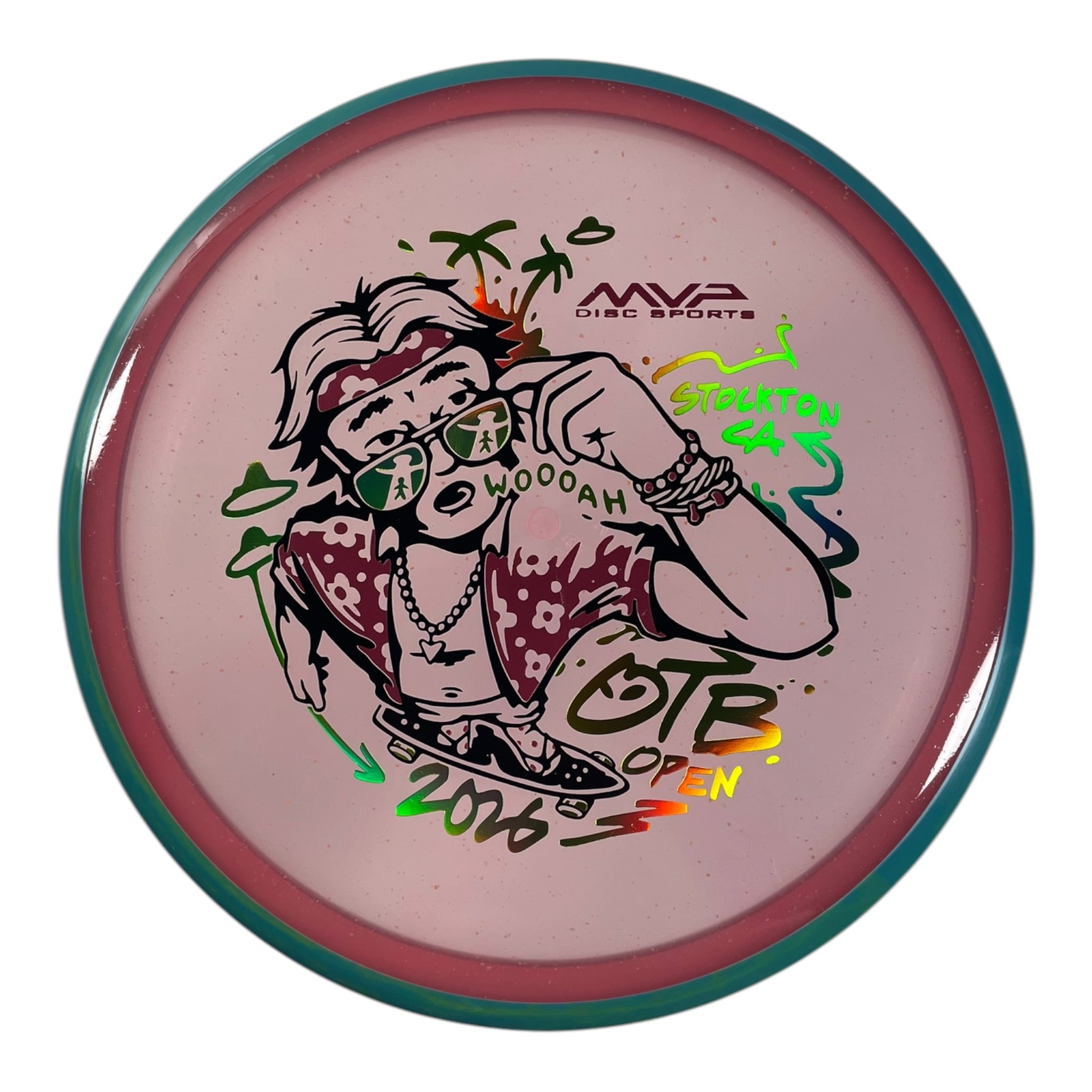 Axiom Discs Hex | Particle Glow Proton Soft | Pink/Blue 174g (OTB Open 2026) Disc Golf