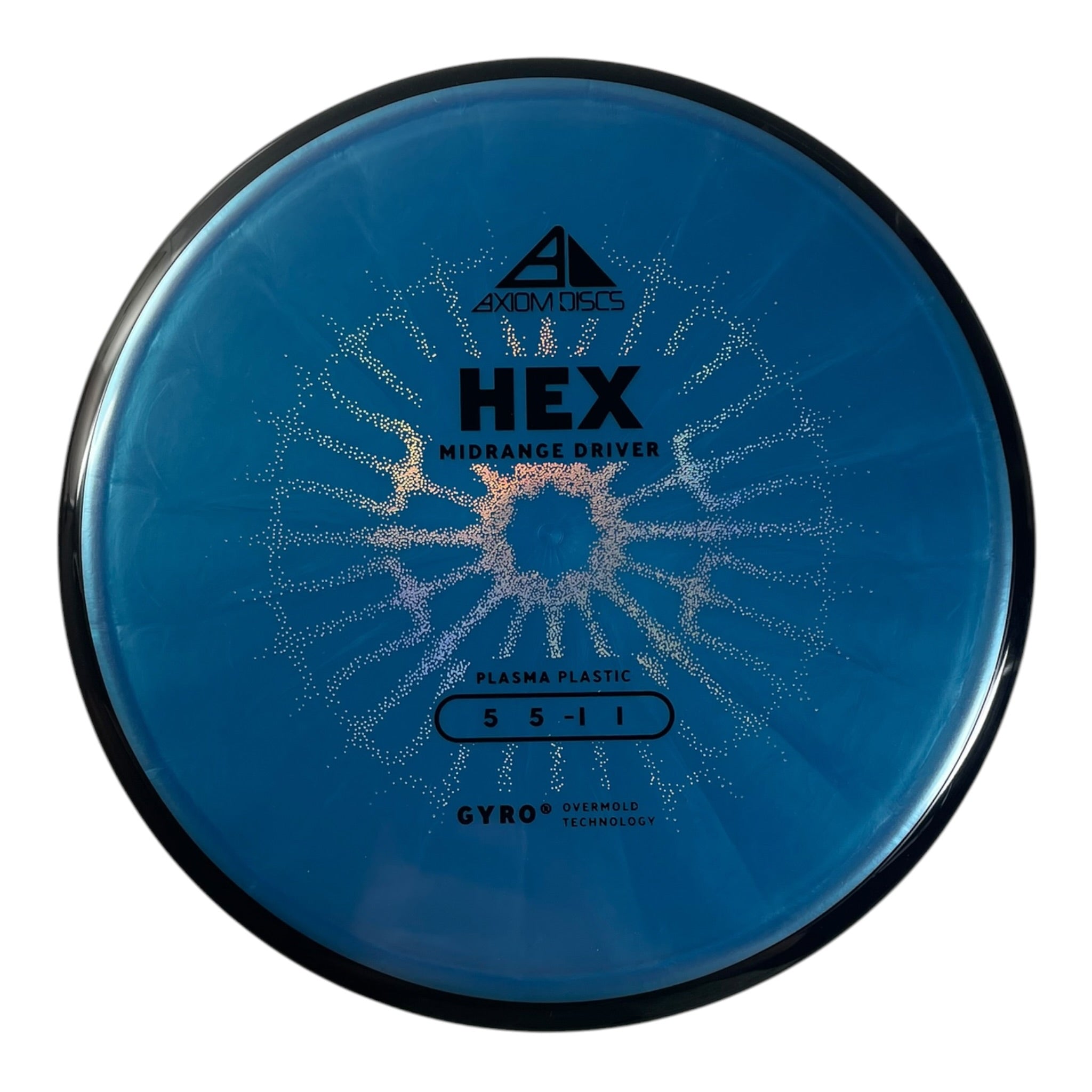 Axiom Discs Hex | Plasma | Blue/Black 169g (Project Lab Coat) Disc Golf