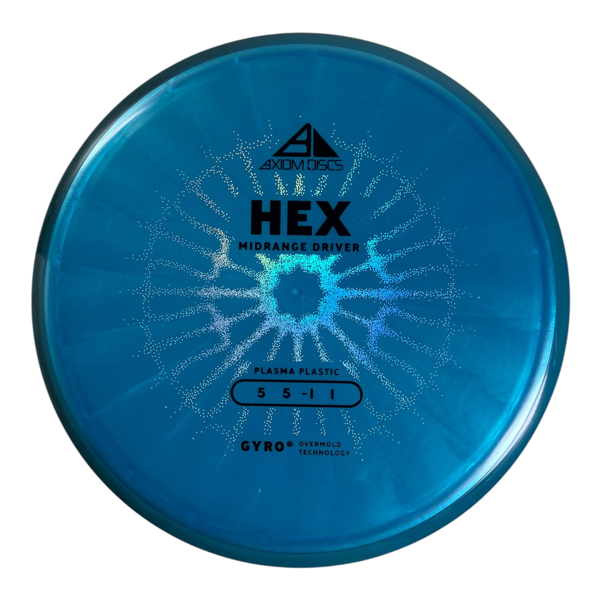 Axiom Discs Hex | Plasma | Blue/Blue 174g (Project Lab Coat) Disc Golf