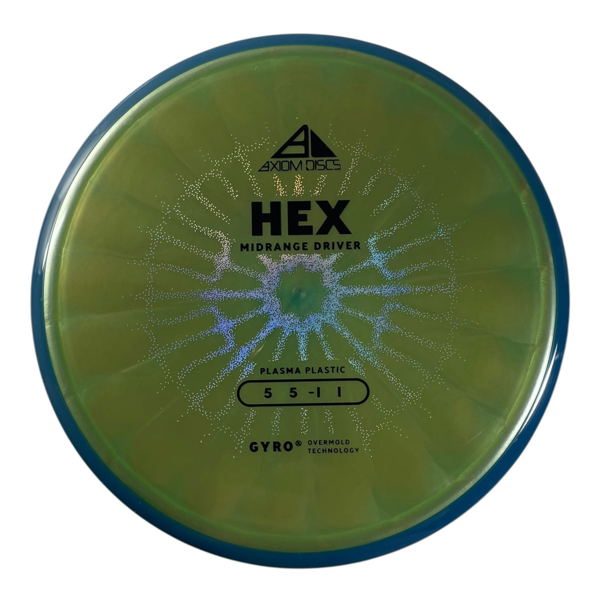 Axiom Discs Hex | Plasma | Green/Blue 174g (Project Lab Coat) Disc Golf