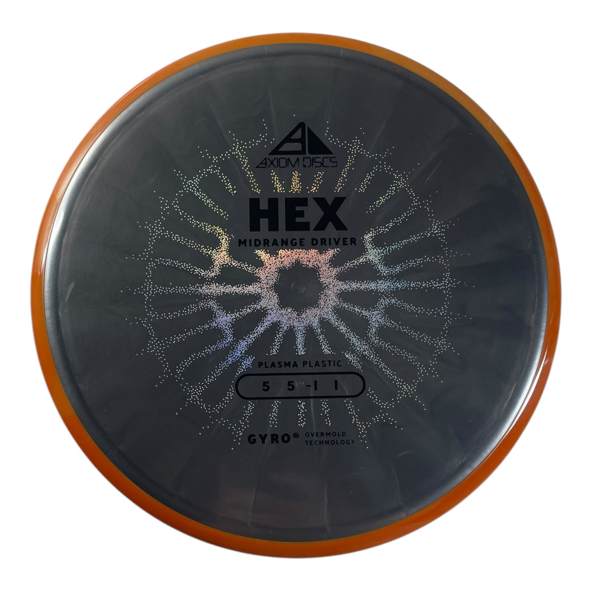 Axiom Discs Hex | Plasma | Grey/Orange 175g (Project Lab Coat) Disc Golf