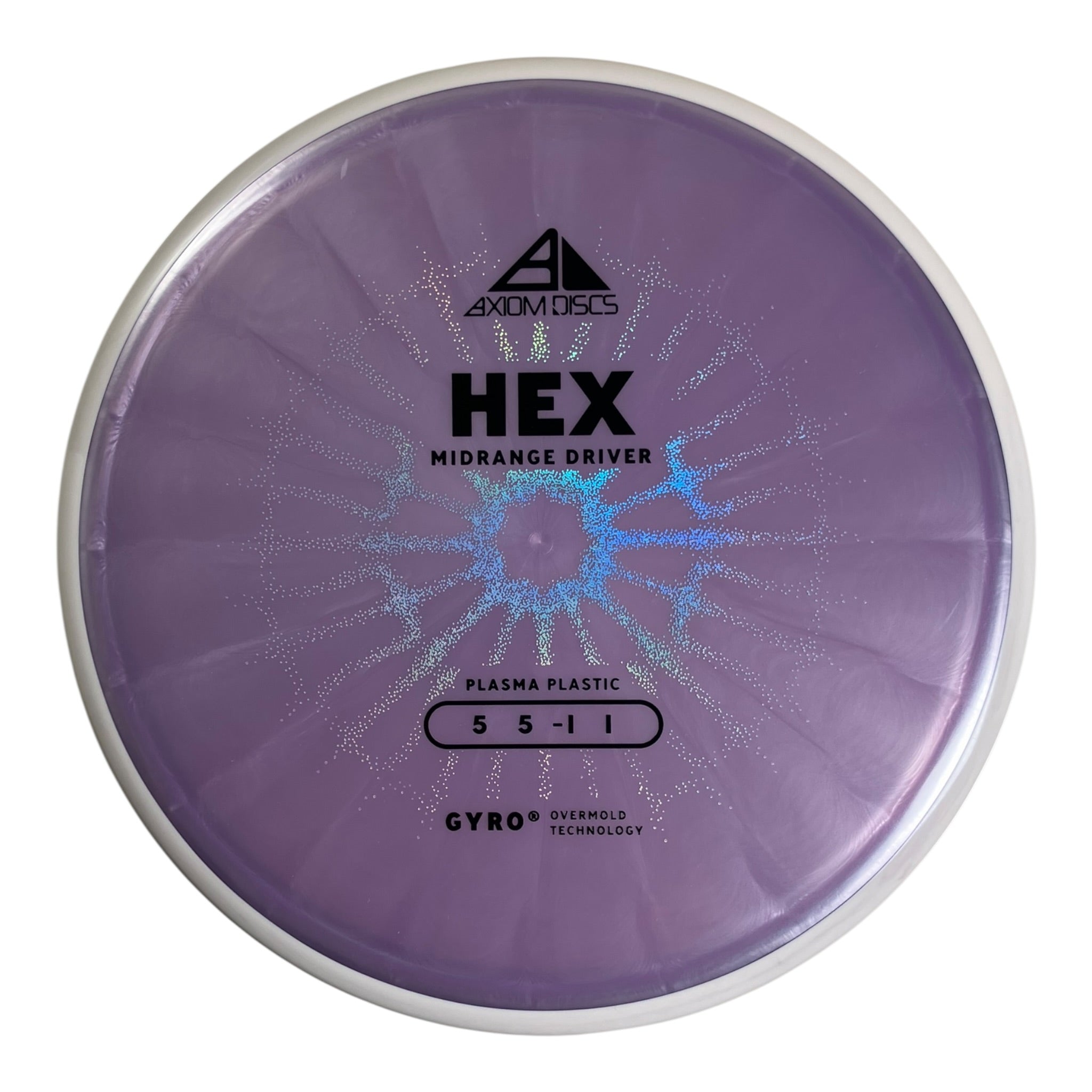 Axiom Discs Hex | Plasma | Purple/White 169g (Project Lab Coat) Disc Golf