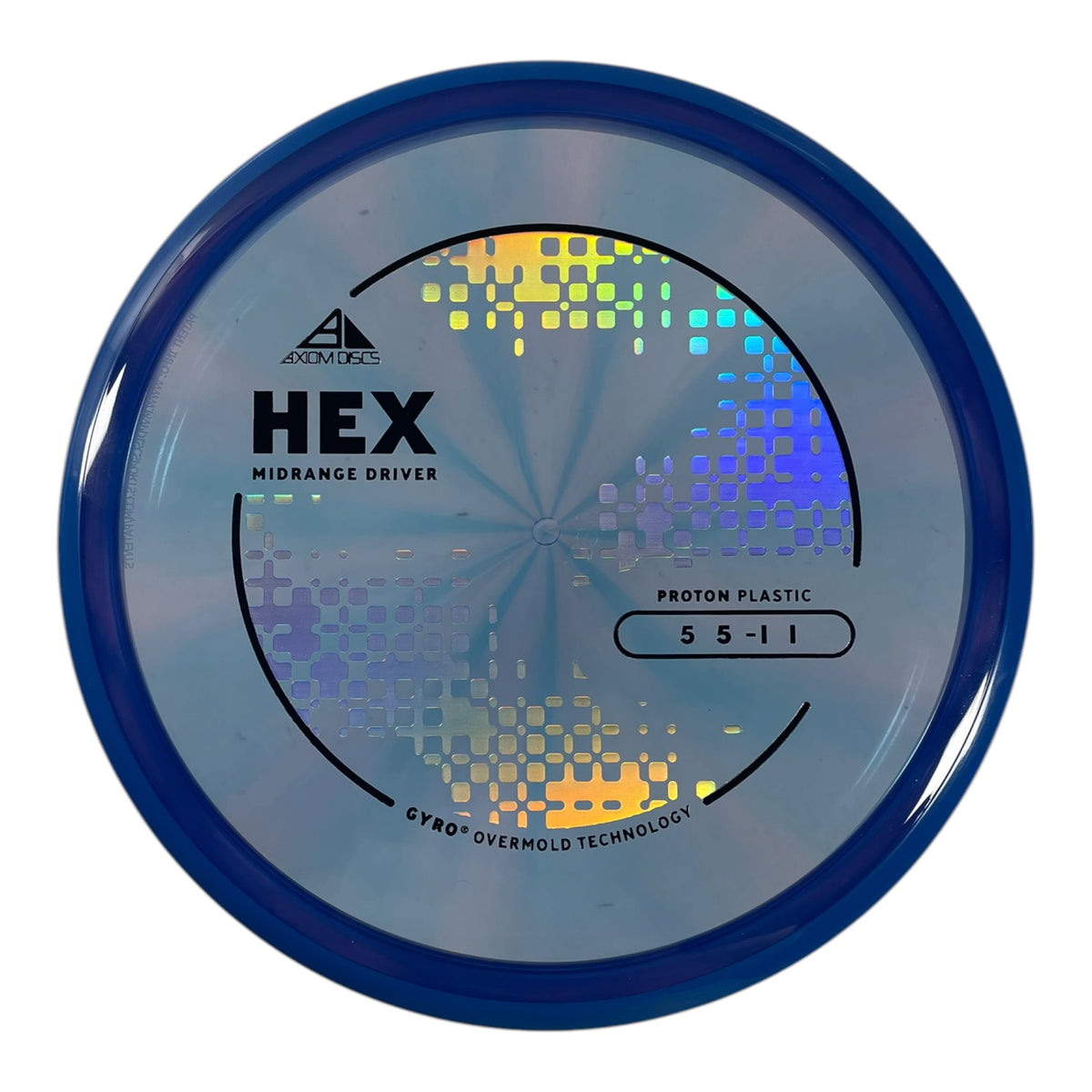 Axiom Discs Hex | Proton | Blue/Blue 169g (Project Lab Coat) Disc Golf