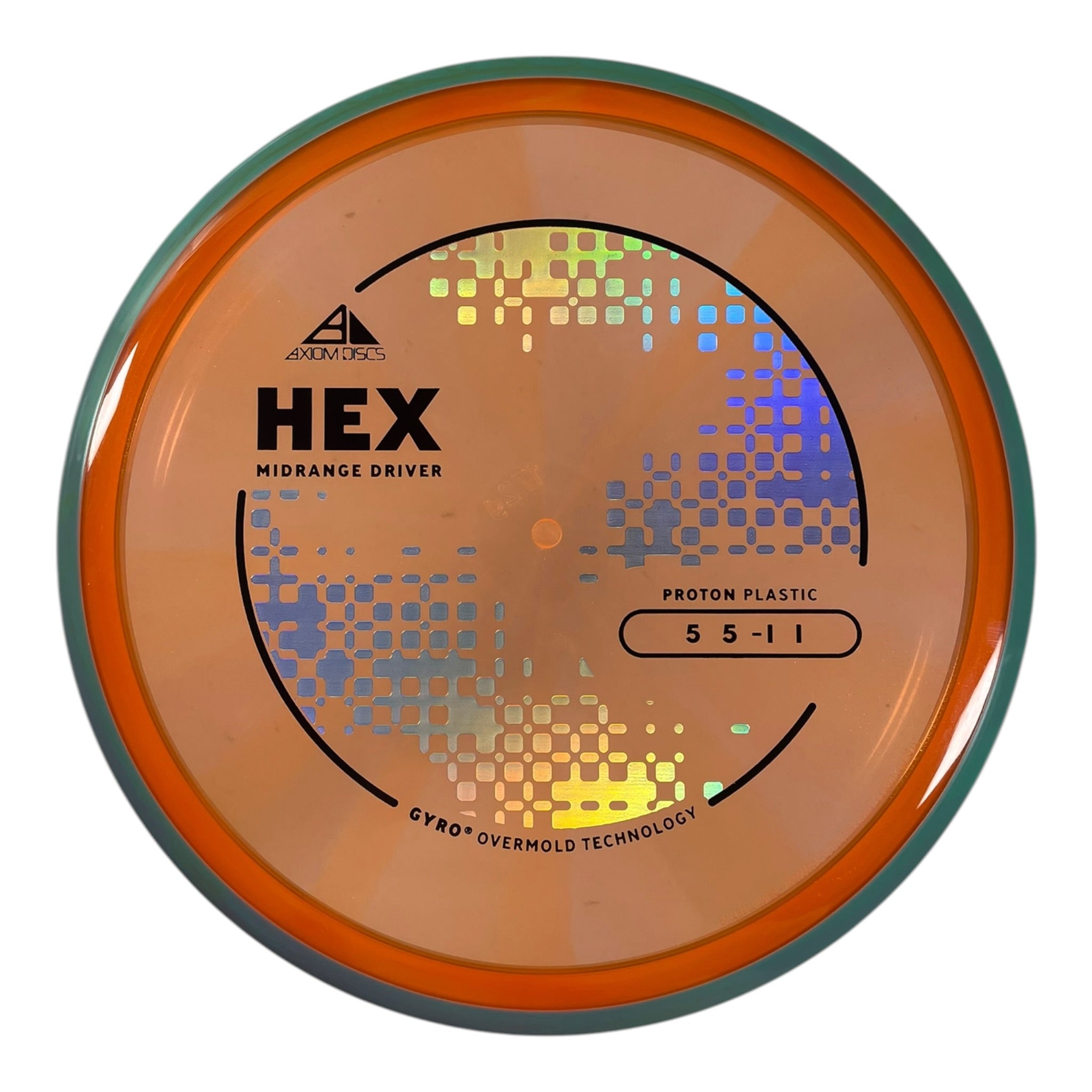 Axiom Discs Hex | Proton | Orange/Teal 172g (Project Lab Coat) Disc Golf