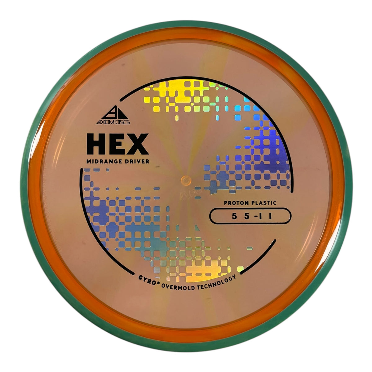 Axiom Discs Hex | Proton | Orange/Teal 176g (Project Lab Coat) Disc Golf
