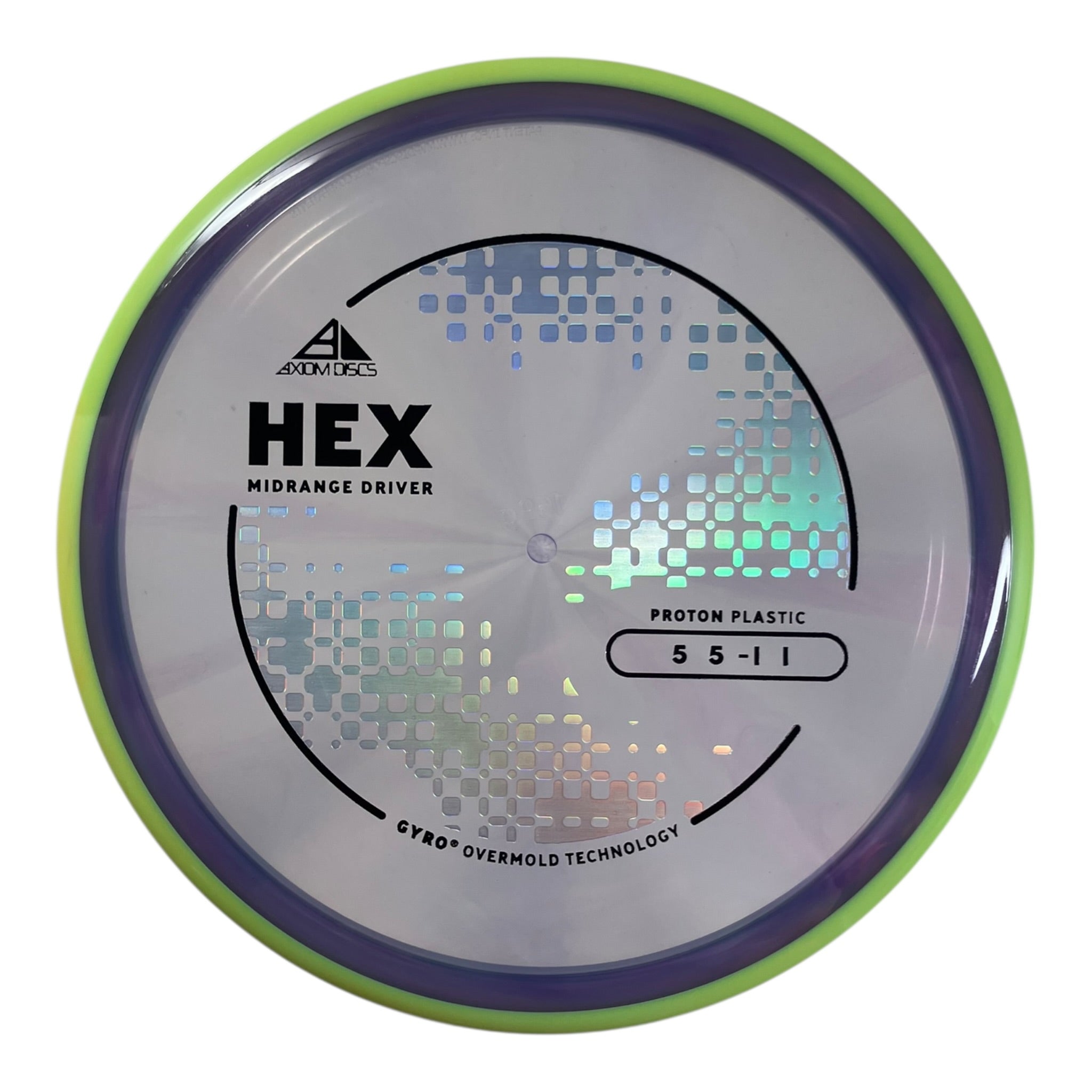 Axiom Discs Hex | Proton | Purple/Green 169g (Project Lab Coat) Disc Golf