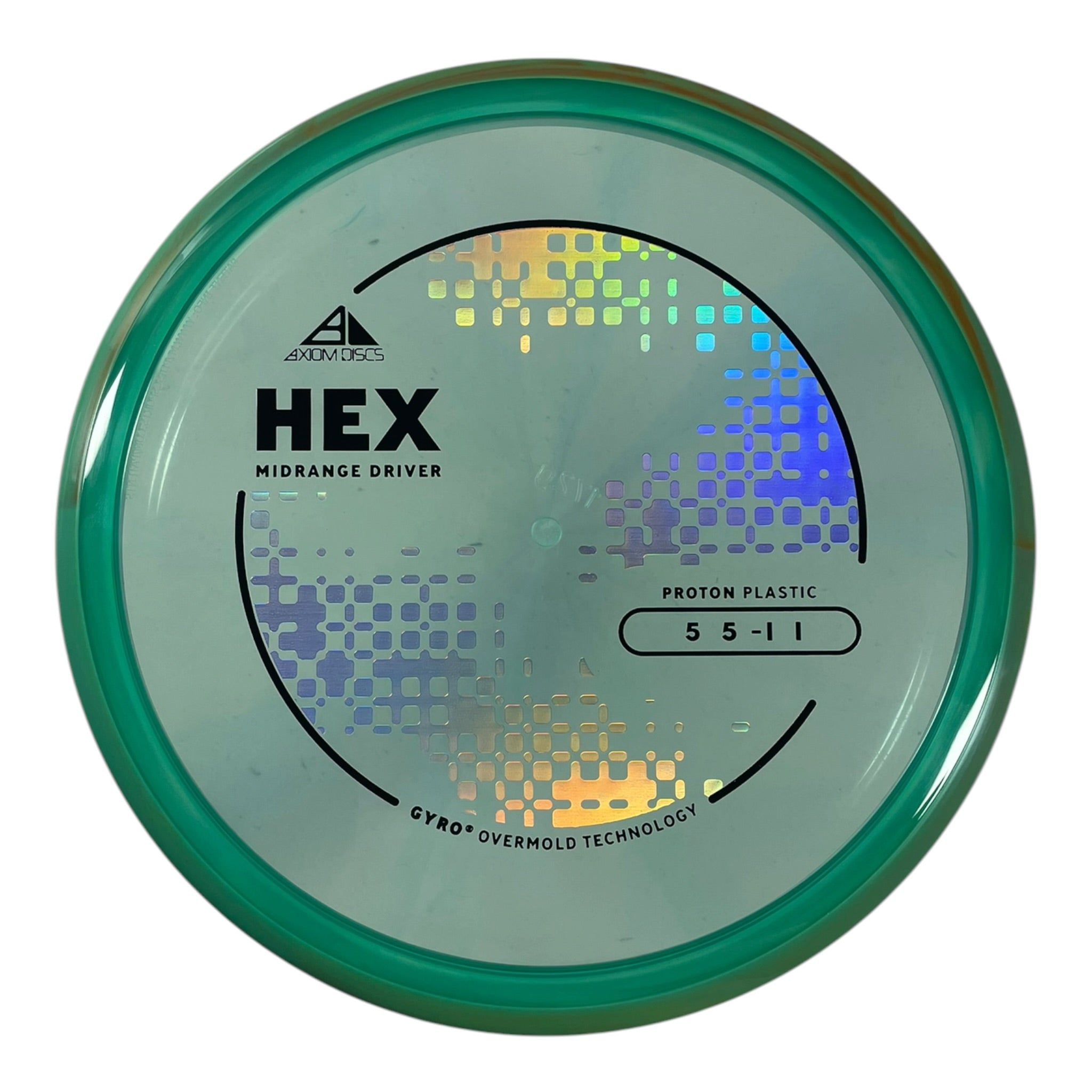 Axiom Discs Hex | Proton | Teal/Teal 172g (Project Lab Coat) Disc Golf