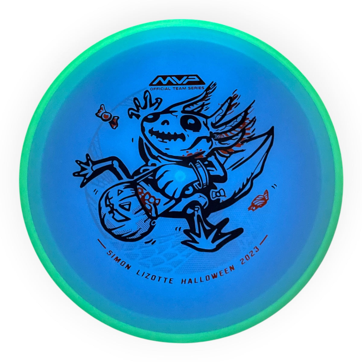 Axiom Discs Hex | Total Eclipse | Blue/Green Rim 174g (Simon Lizotte) Disc Golf