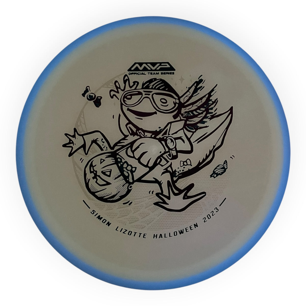 Axiom Discs Hex | Total Eclipse | White/Blue Rim 177g (Simon Lizotte) Disc Golf
