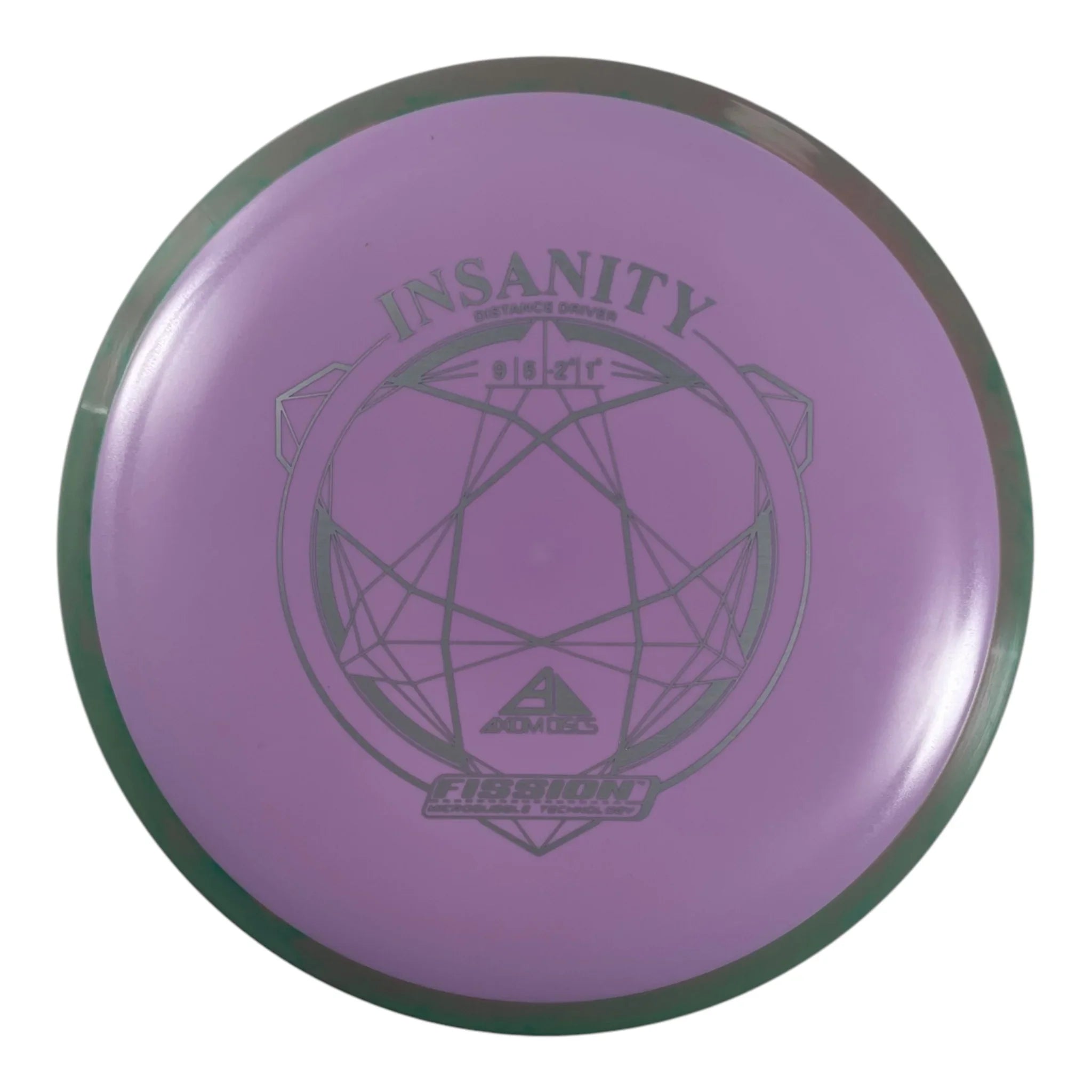 Axiom Discs Insanity | Fission | Purple/Green 162g Disc Golf