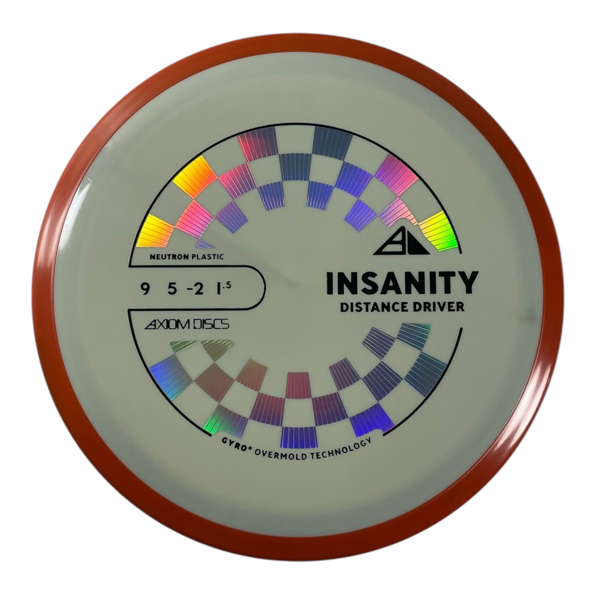 Axiom Discs Insanity | Neutron | White/Orange 164g (Project Lab Coat) Disc Golf