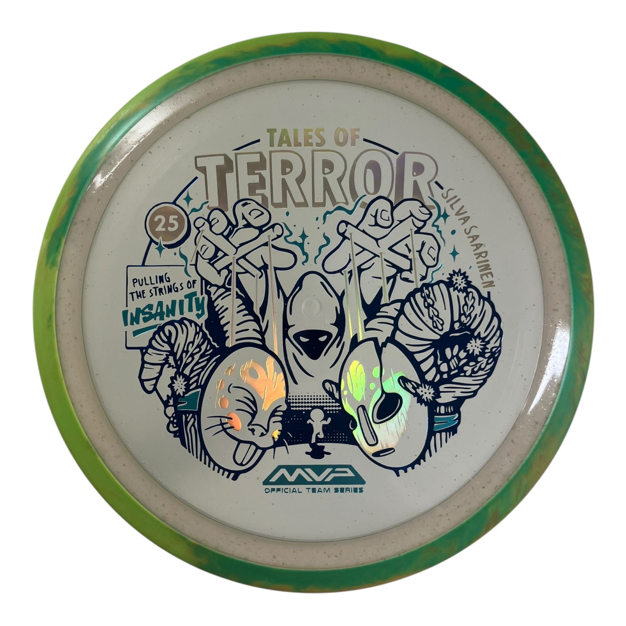 Axiom Discs Insanity | Particle Glow Proton | Clear/Green 173g (Silva Saarinen Halloween 2025) Disc Golf