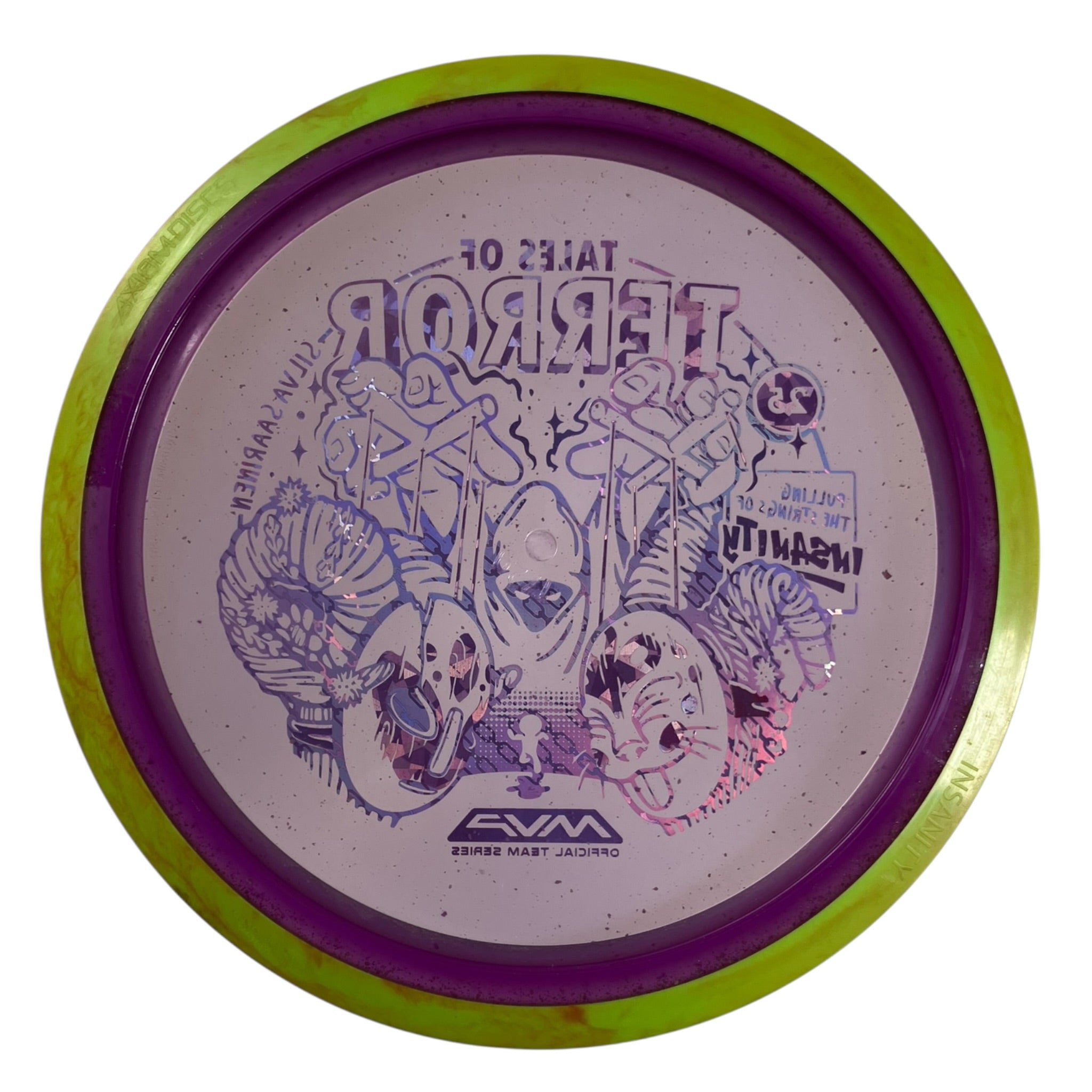 Axiom Discs Insanity - Used Like New | Particle Glow Proton | Purple/Green 172g (Silva Saarinen Halloween 2025) Disc Golf