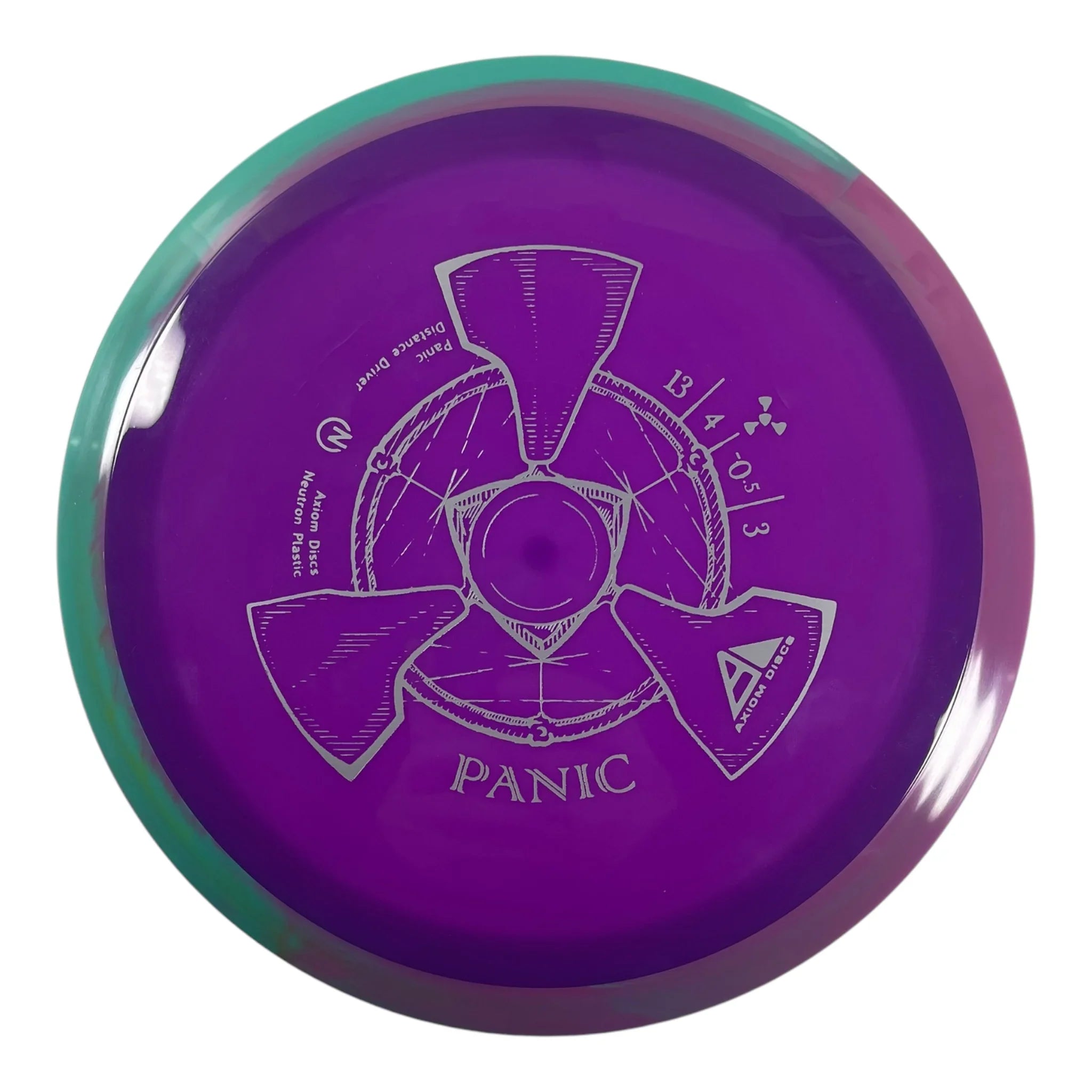 Axiom Discs Panic | Neutron | Purple/Green 173g Disc Golf