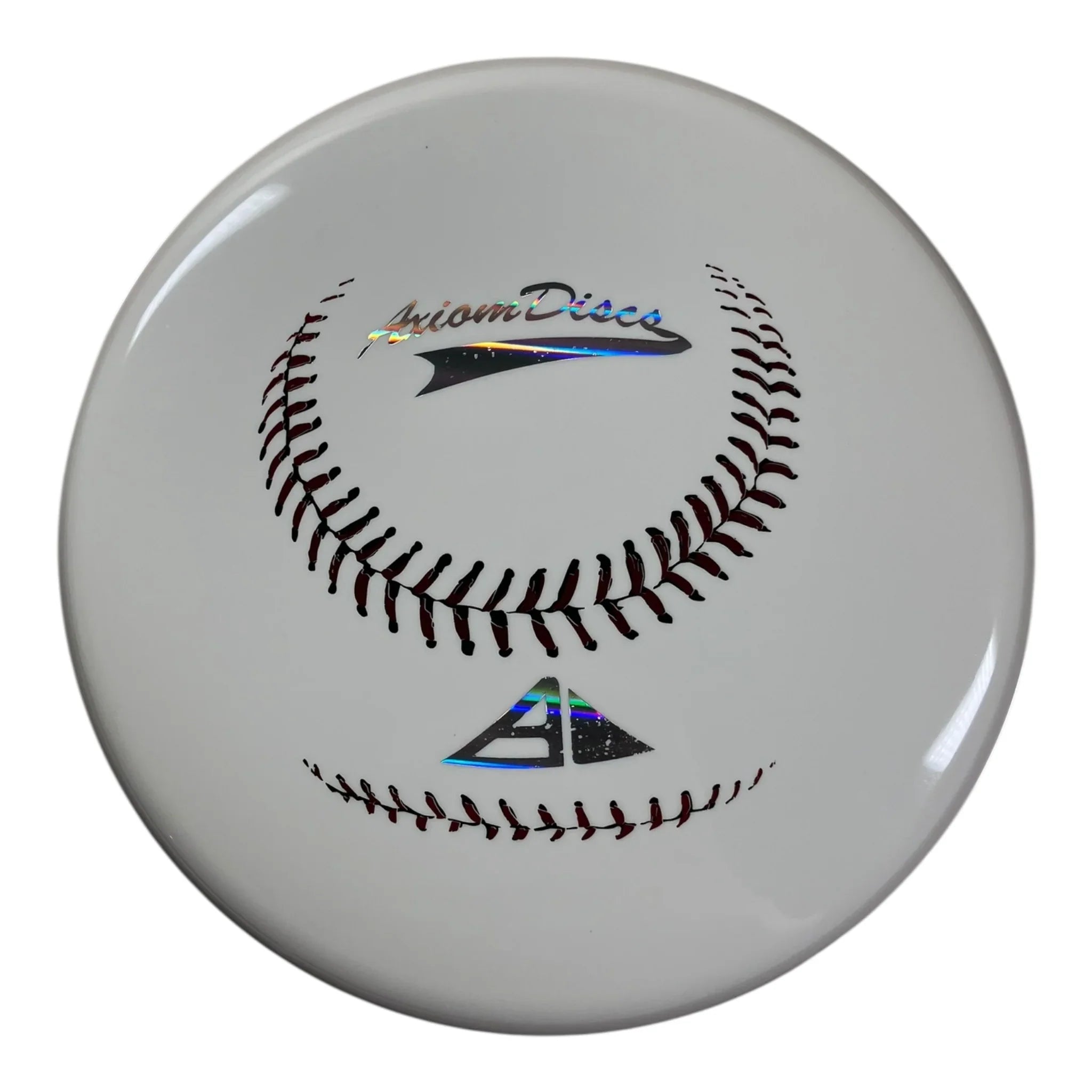 Axiom Discs Pitch | Neutron Soft | White/Holo 151-163g (Baseball Edition) Disc Golf