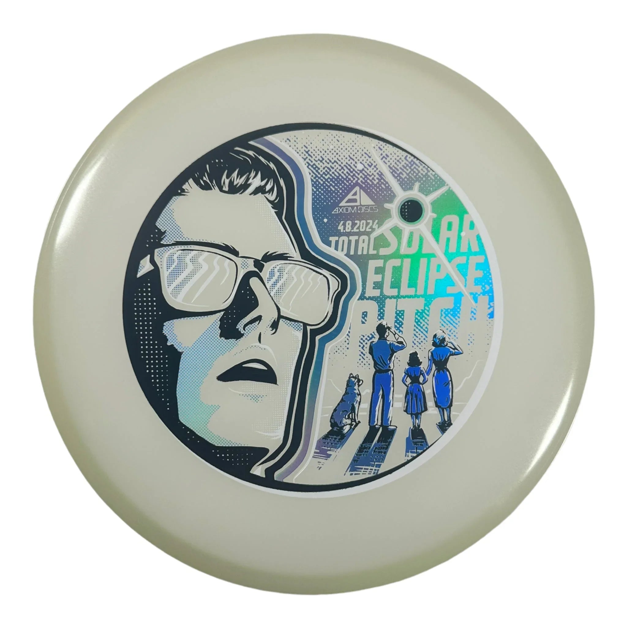 Axiom Discs Pitch | Total Eclipse | Blue/Glow 157 - 158g Disc Golf