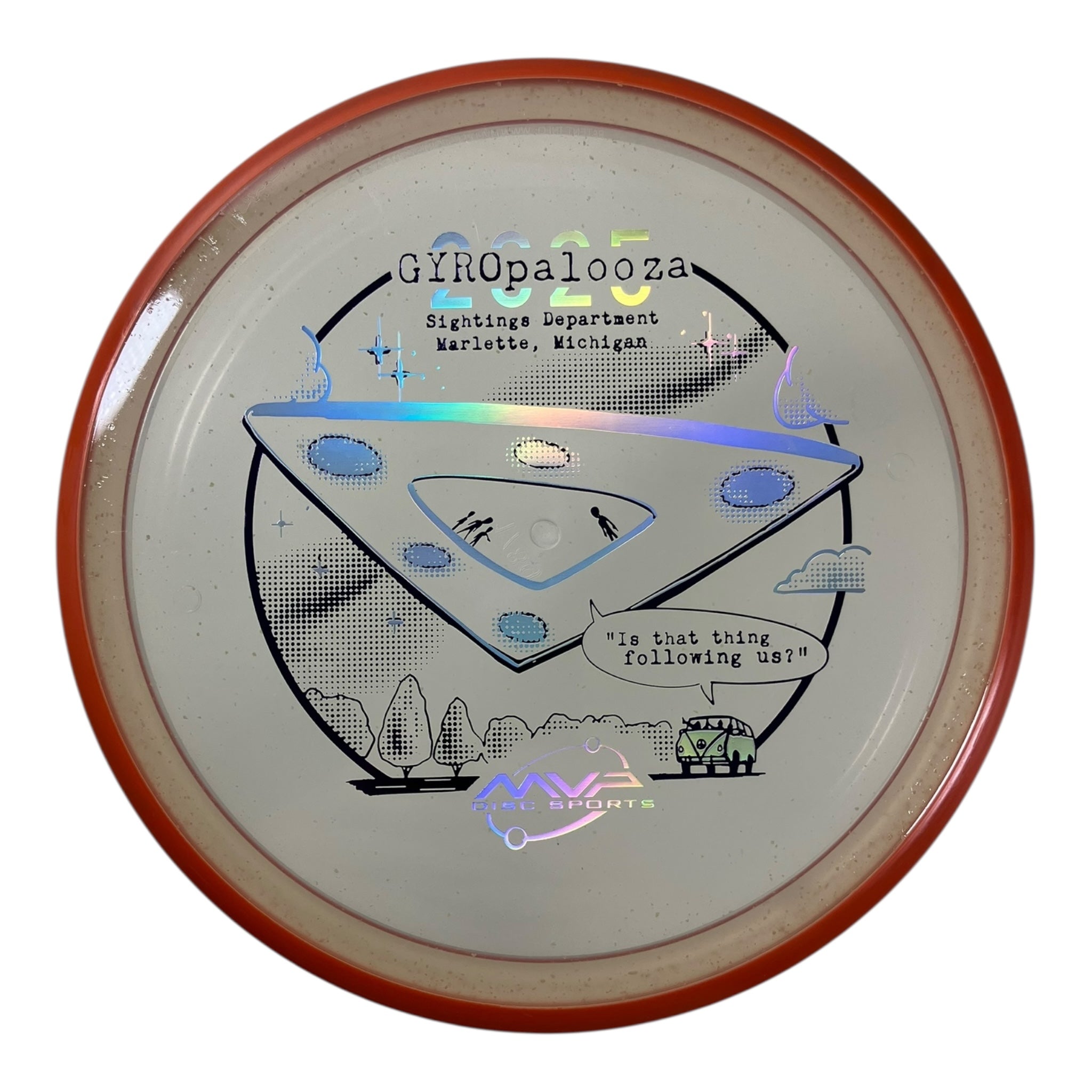 Axiom Discs Pyro | Particle Glow Proton | Clear/Orange 178g (Gyropalooza 2025) Disc Golf