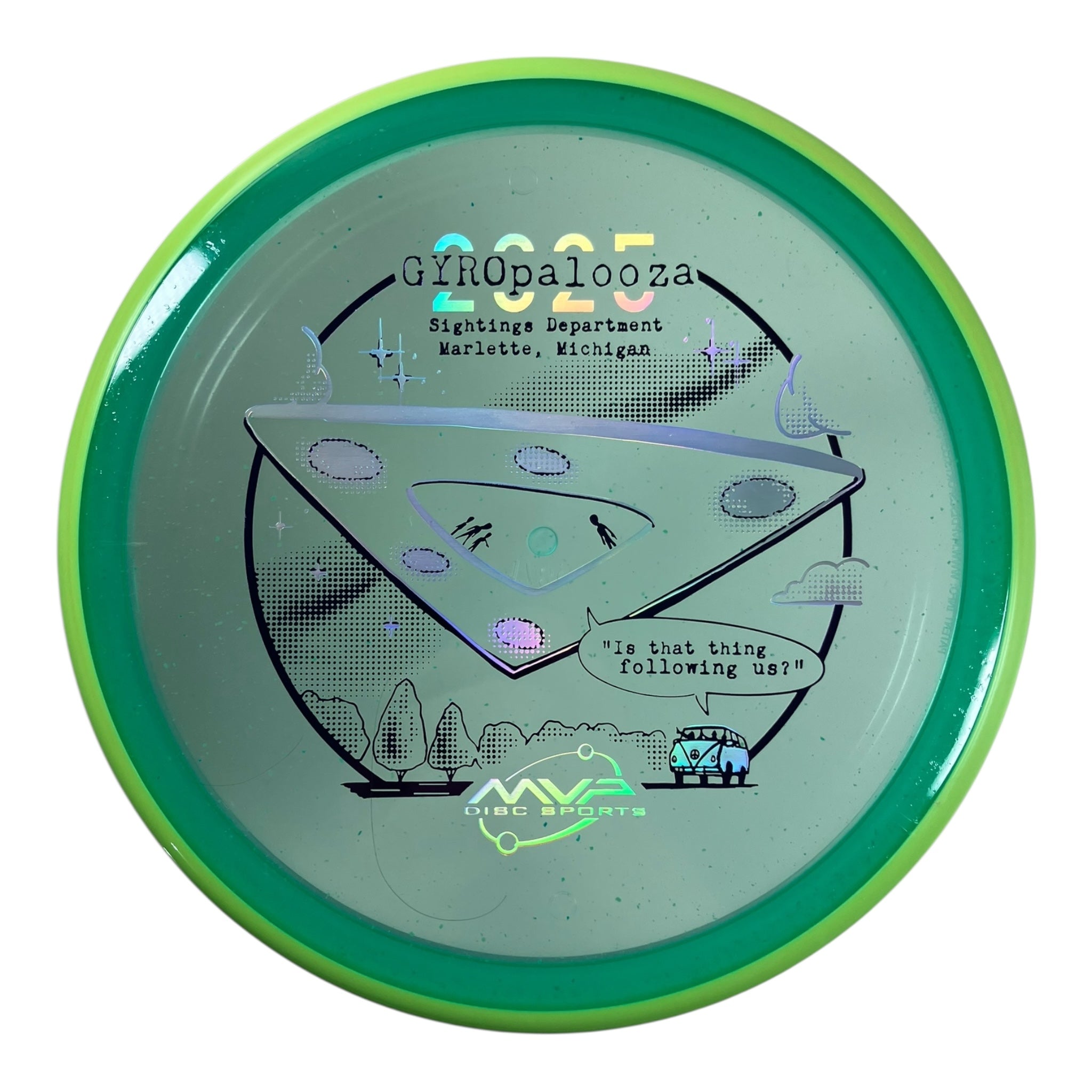Axiom Discs Pyro | Particle Glow Proton | Green/Yellow 178g (Gyropalooza 2025) Disc Golf