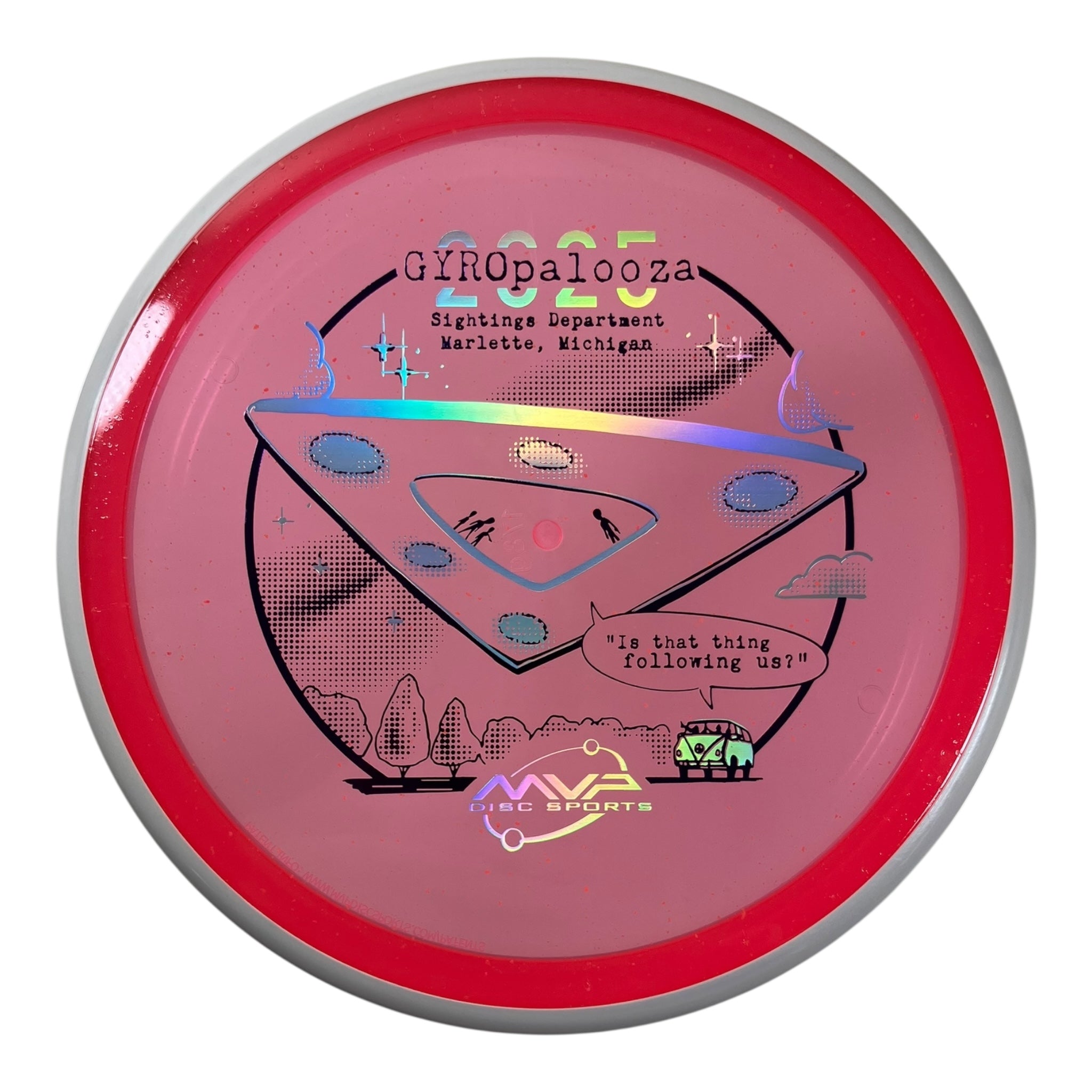 Axiom Discs Pyro | Particle Glow Proton | Pink/White 178g (Gyropalooza 2025) Disc Golf