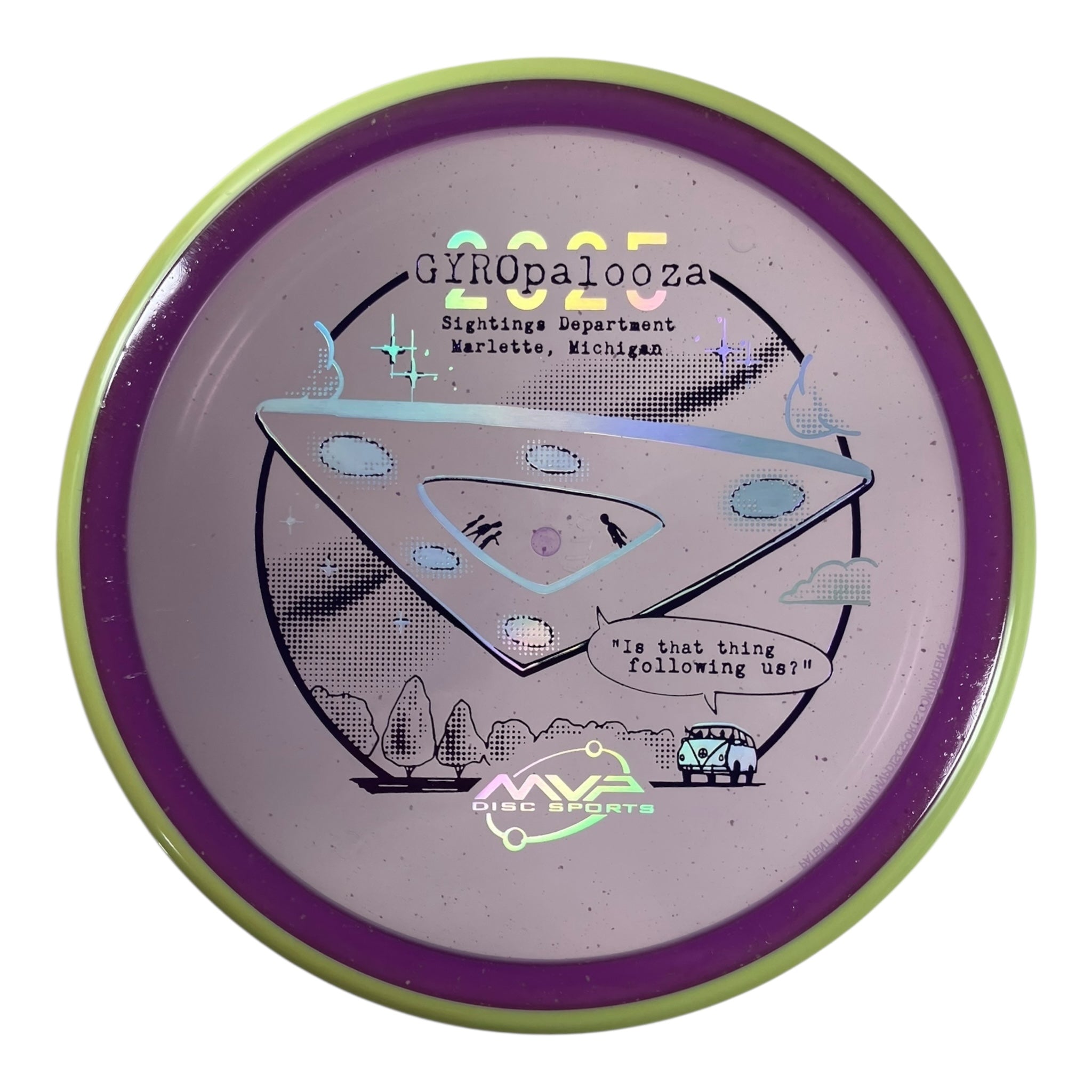 Axiom Discs Pyro | Particle Glow Proton | Purple/Green 177g (Gyropalooza 2025) Disc Golf