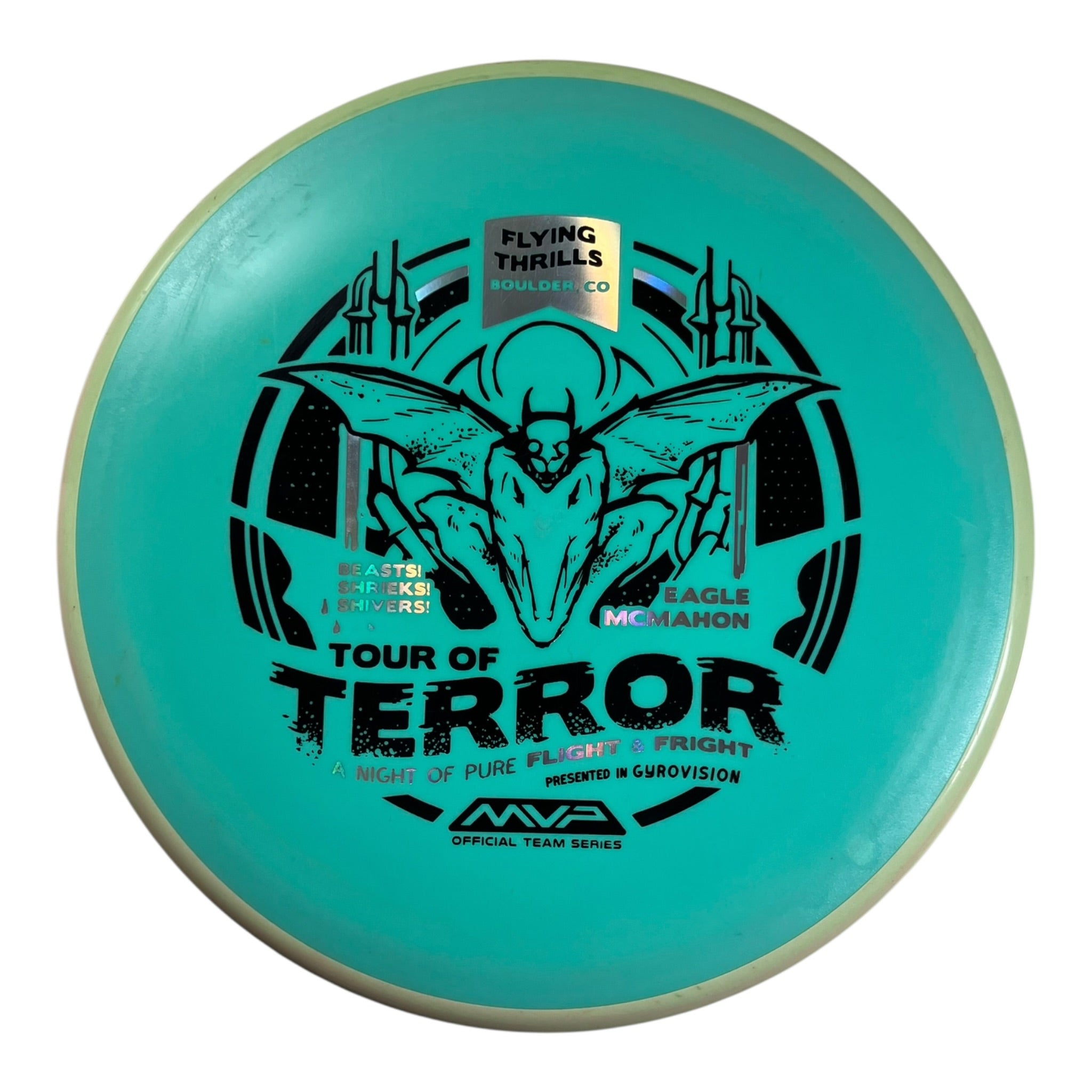 Axiom Discs Pyro - Used Good | Fission | Teal/Green/Black 178g (Eagle Mcmahon) Disc Golf