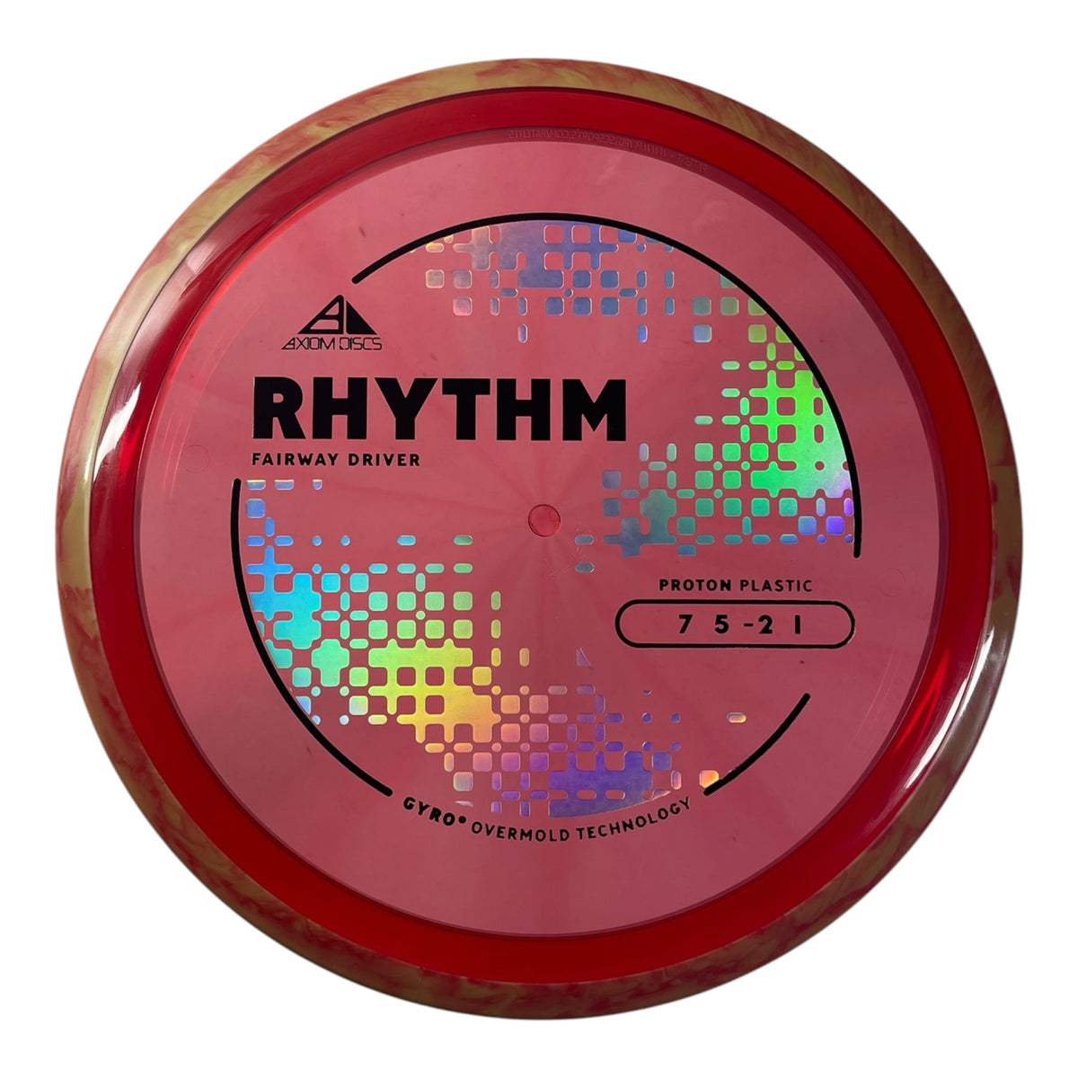 Axiom Discs Rhythm | Proton | Red/Orange 167-175g (Project Lab Coat) Disc Golf