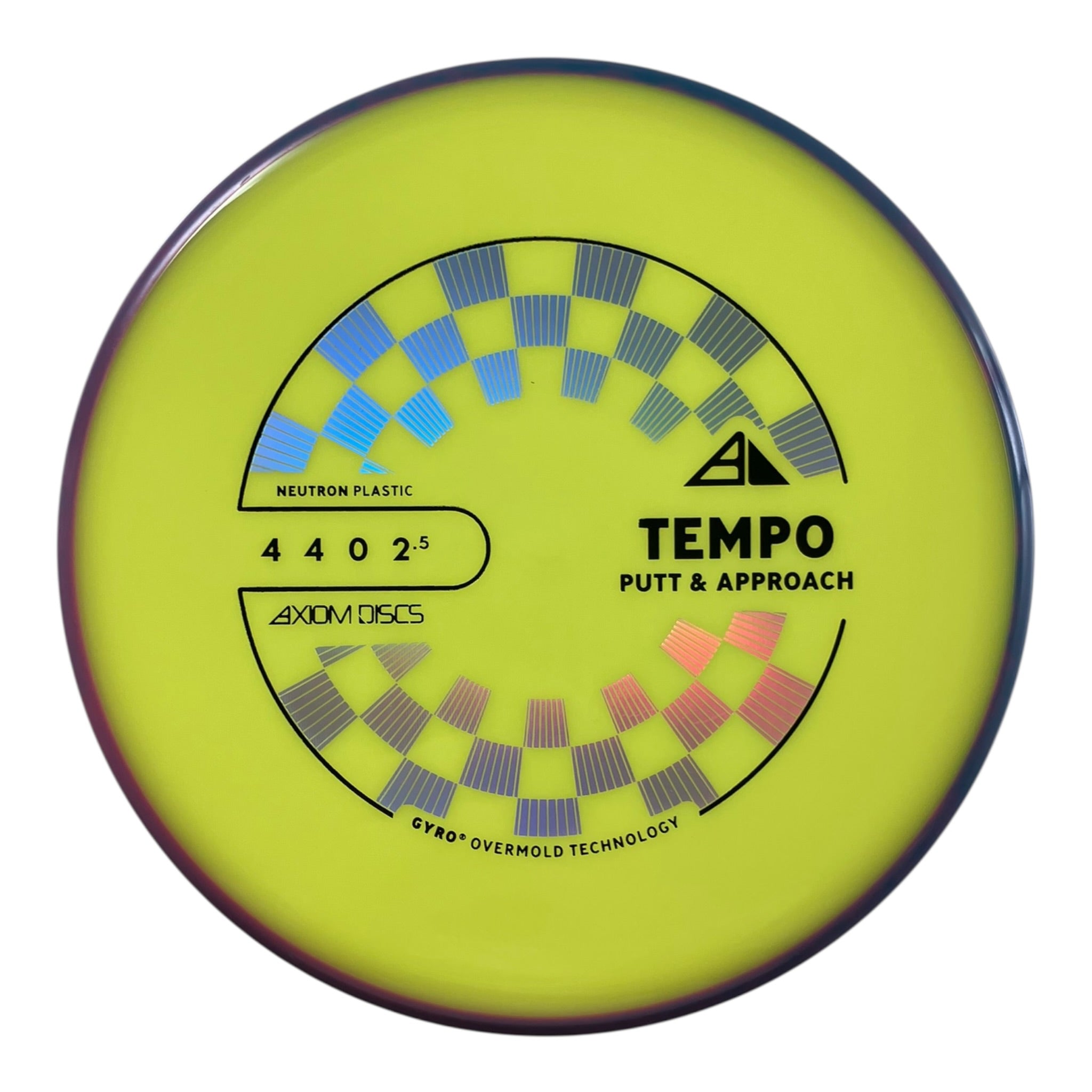 Axiom Discs Tempo | Neutron | Yellow/Purple 173g (Project Lab Coat) Disc Golf