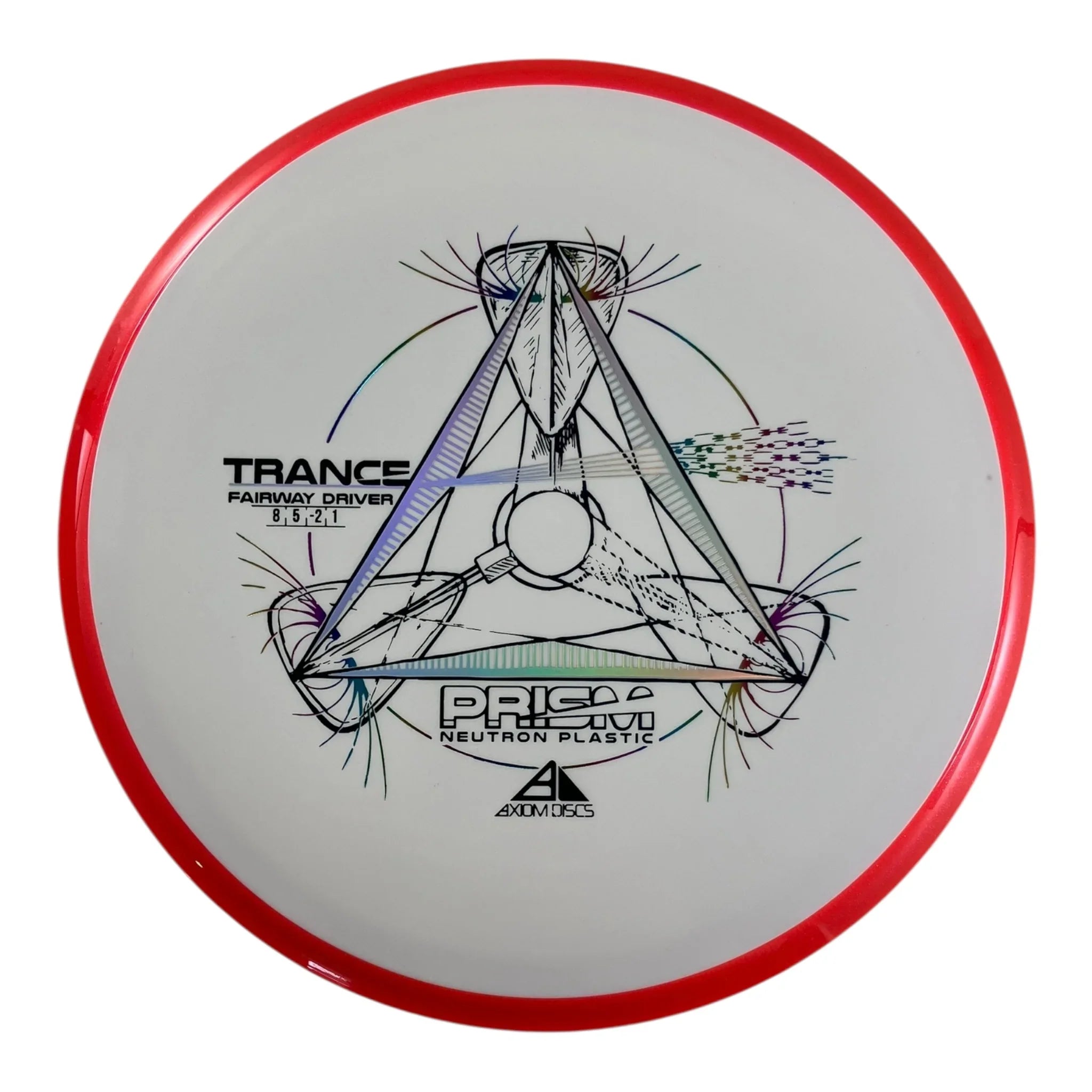 Axiom Discs Trance | Prism Neutron | White/Red 173g Disc Golf