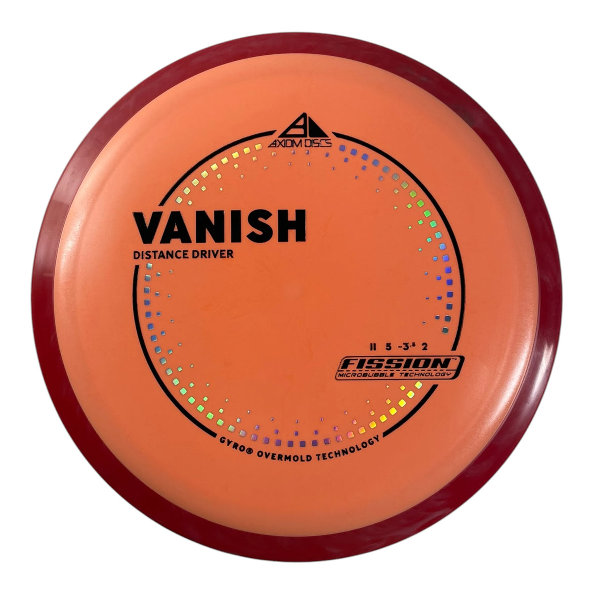 Axiom Discs Vanish | Fission | Orange/Red 156g (Project Lab Coat) Disc Golf