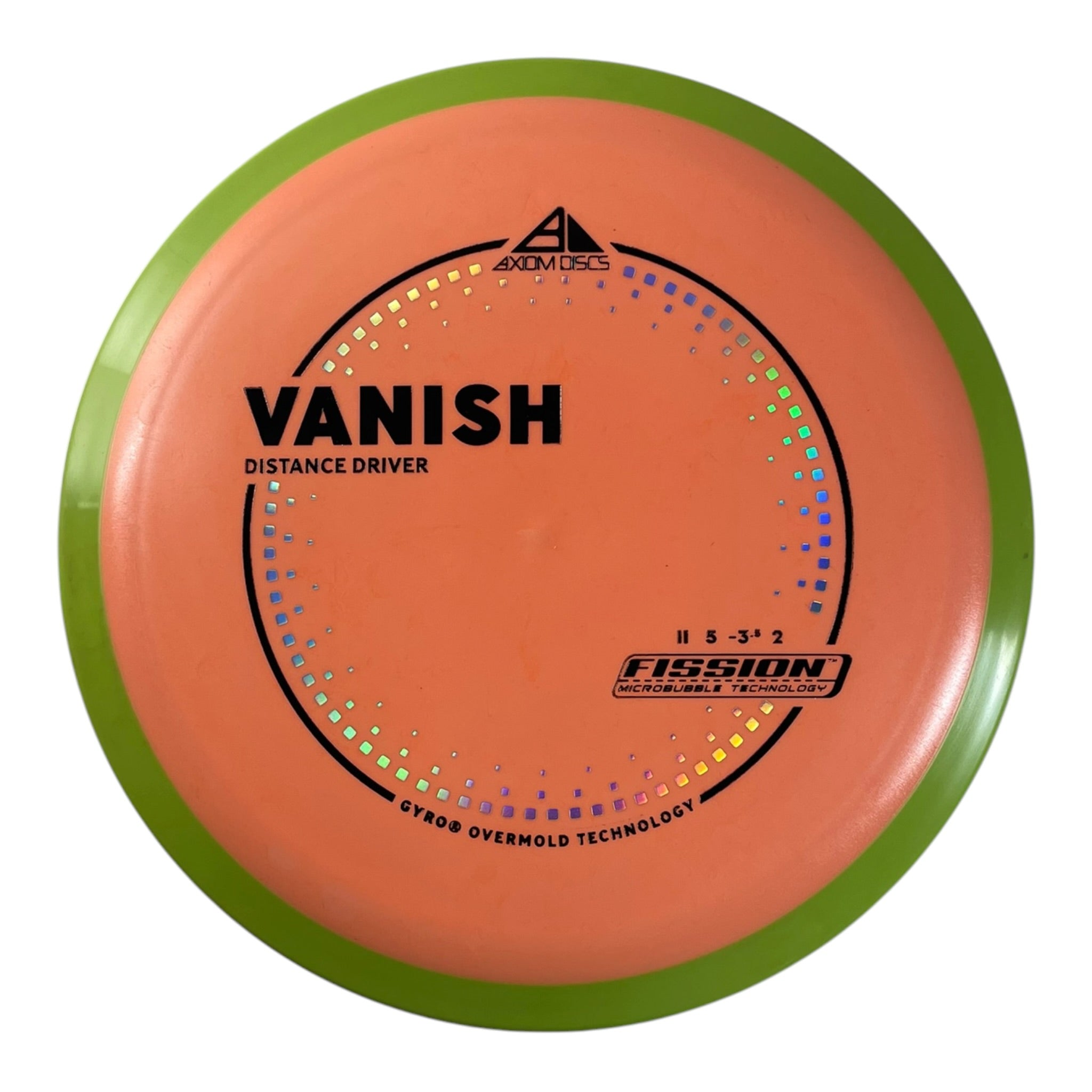 Axiom Discs Vanish | Fission | Orange/Yellow 167g (Project Lab Coat) Disc Golf