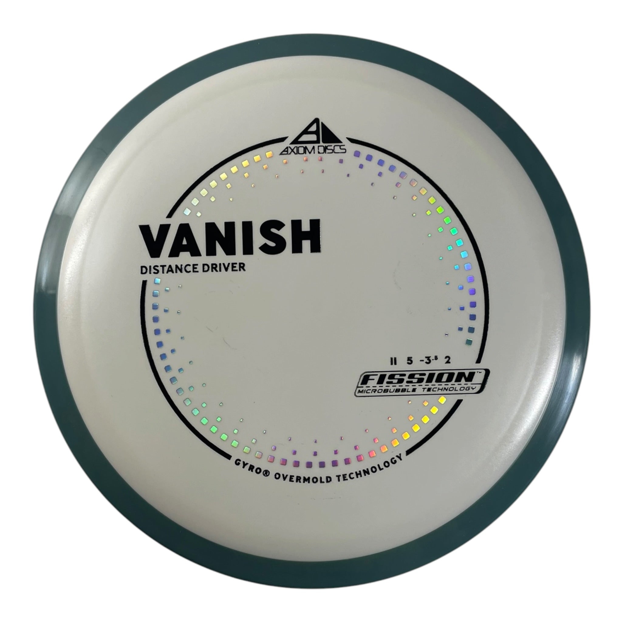 Axiom Discs Vanish | Fission | White/Blue 167g (Project Lab Coat) Disc Golf