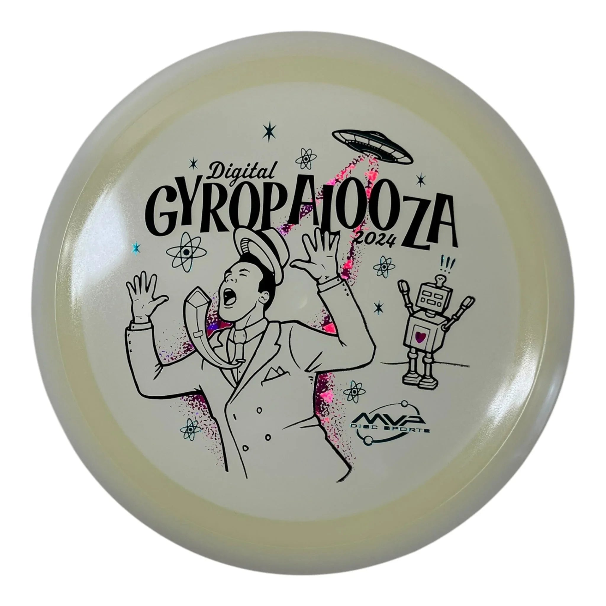 Axiom Discs Vanish | Total Eclipse | Green Glow/Pink 173 - 175g (Gyropalooza 2024) Disc Golf