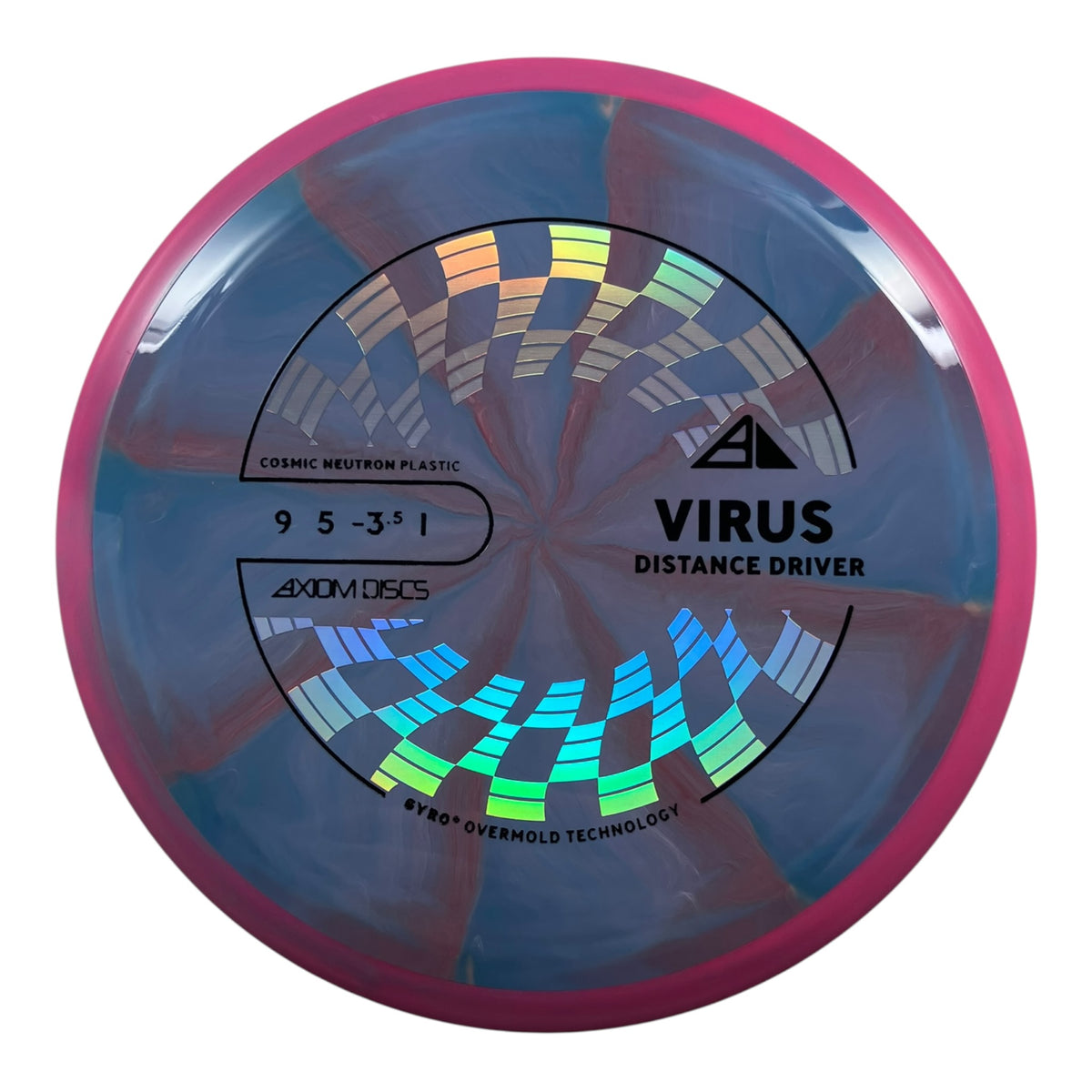 Axiom Discs Virus | Cosmic Neutron | Blue/Purple 158g (Project Lab Coat) Disc Golf