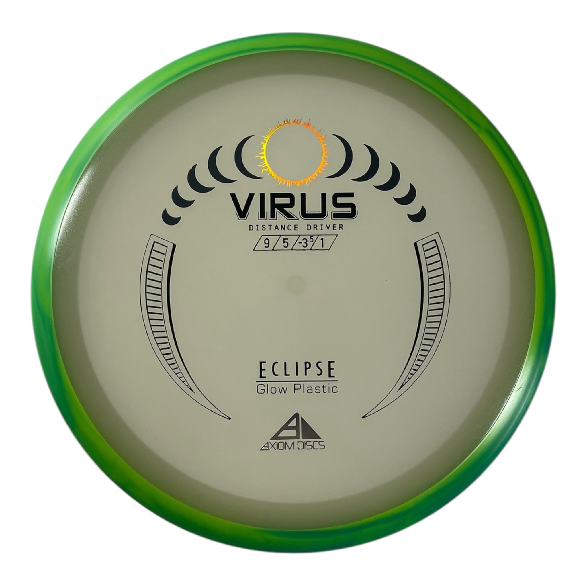 Axiom Discs Virus | Eclipse | Glow/Green 167g Disc Golf