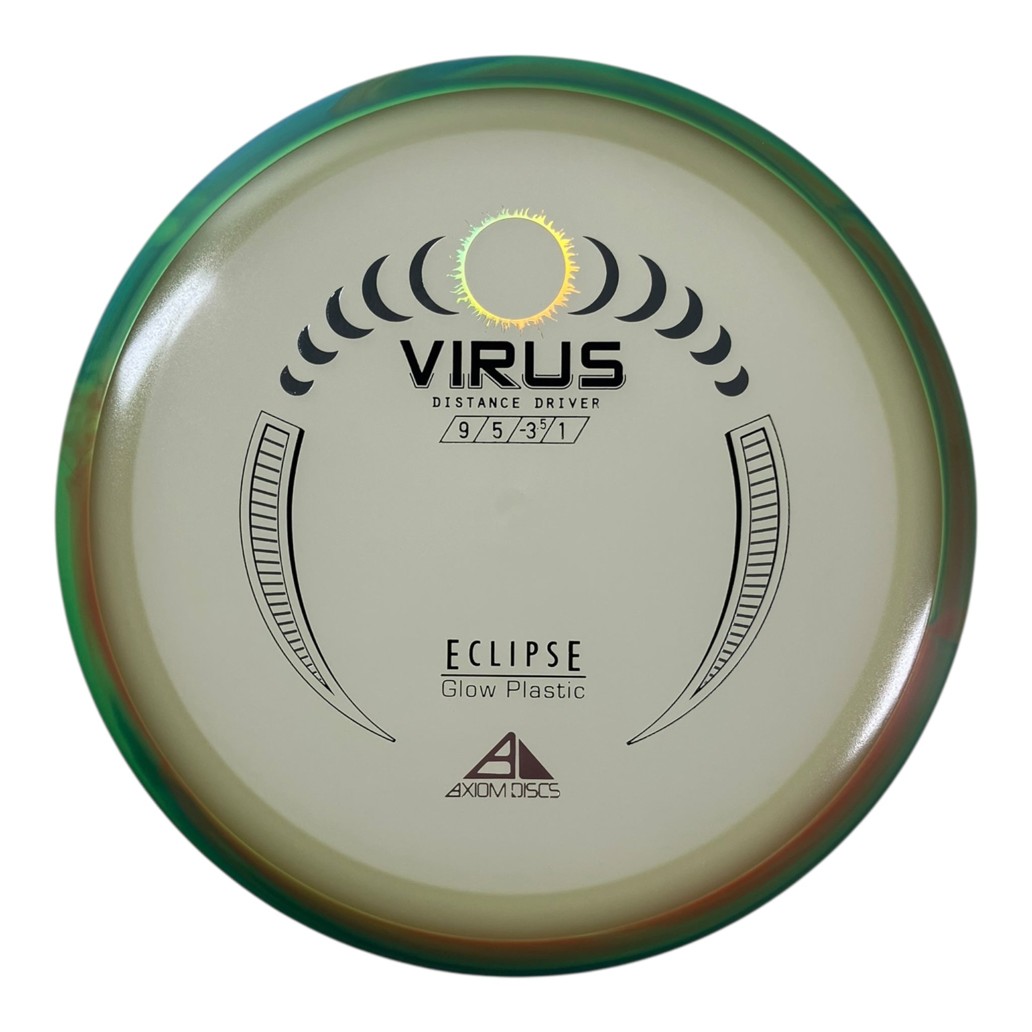 Axiom Discs Virus | Eclipse | Glow/Green 167g Disc Golf