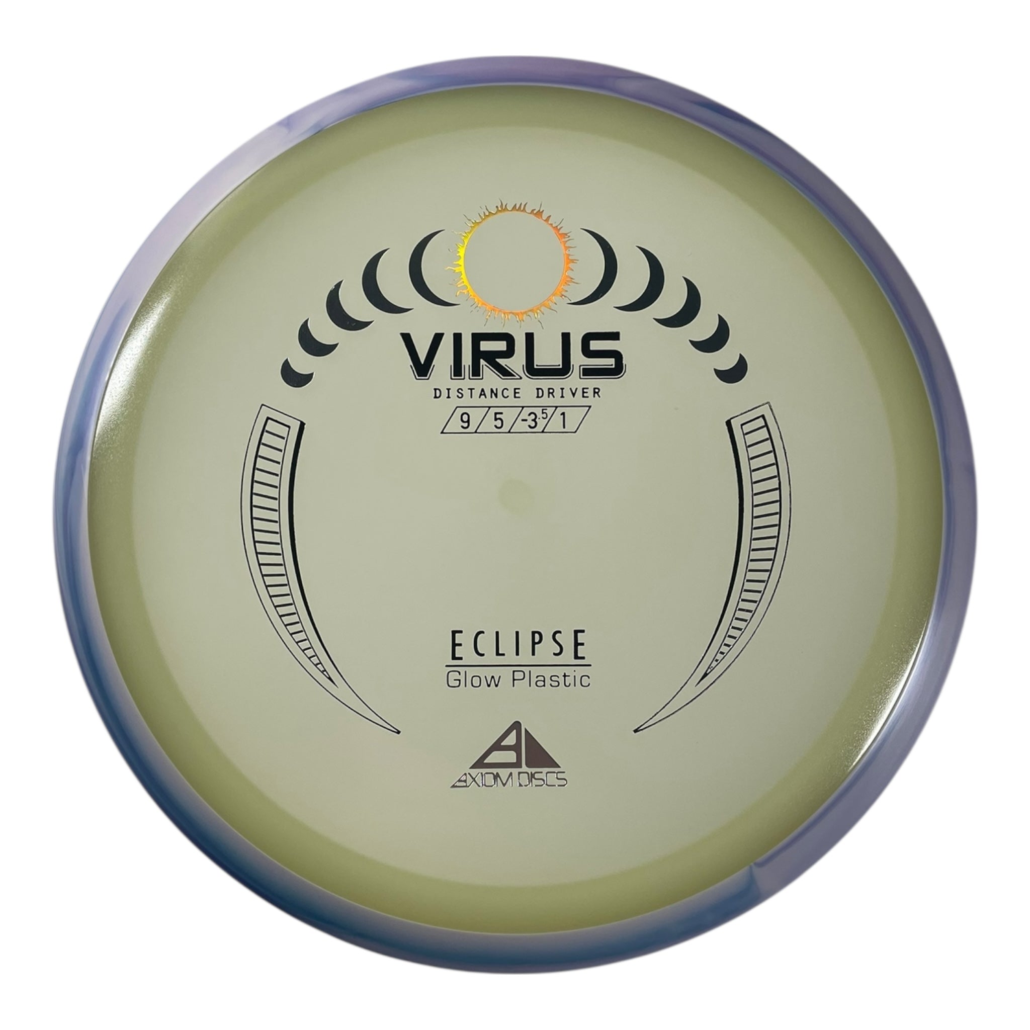 Axiom Discs Virus | Eclipse | Glow/Purple 171g Disc Golf