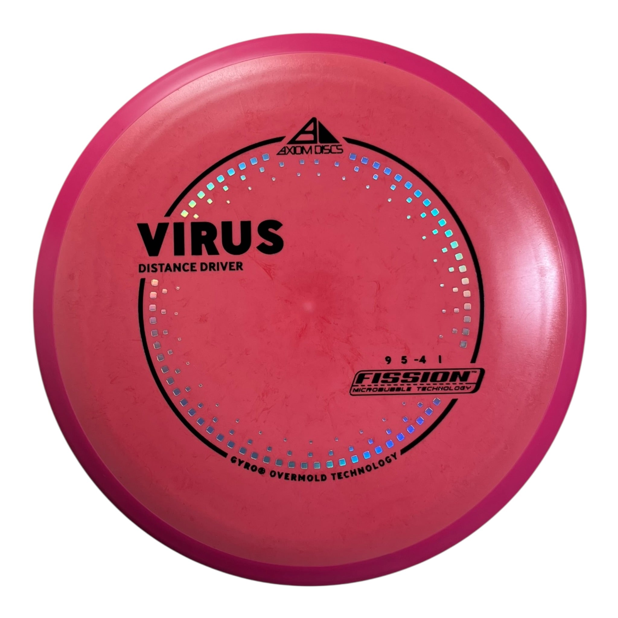 Axiom Discs Virus | Fission | Pink/Pink 165g (Project Lab Coat) Disc Golf