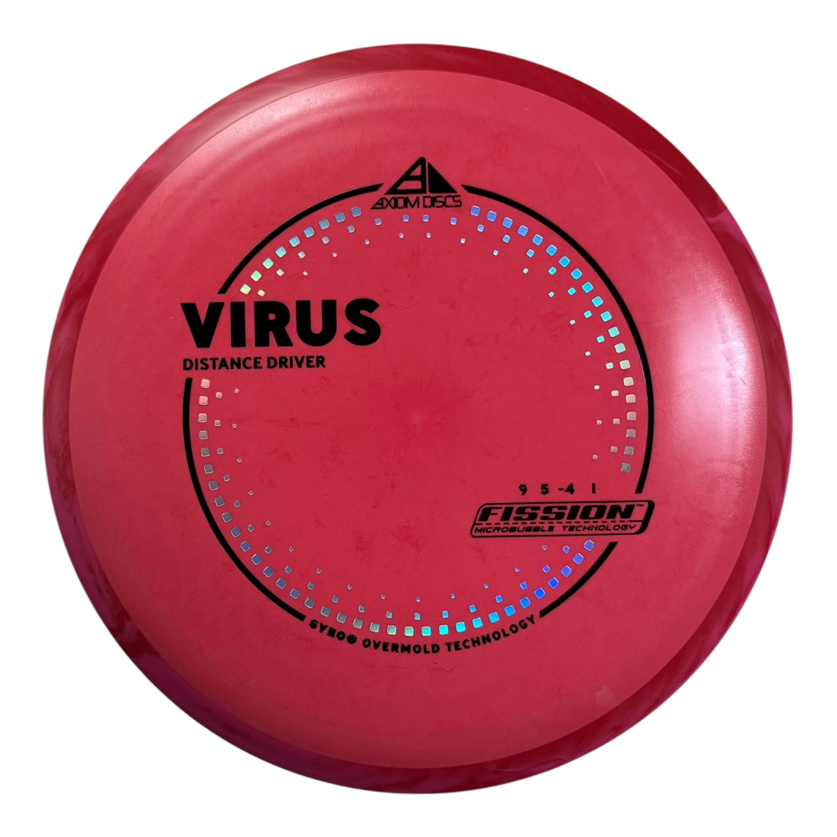 Axiom Discs Virus | Fission | Red/Red 164g (Project Lab Coat) Disc Golf
