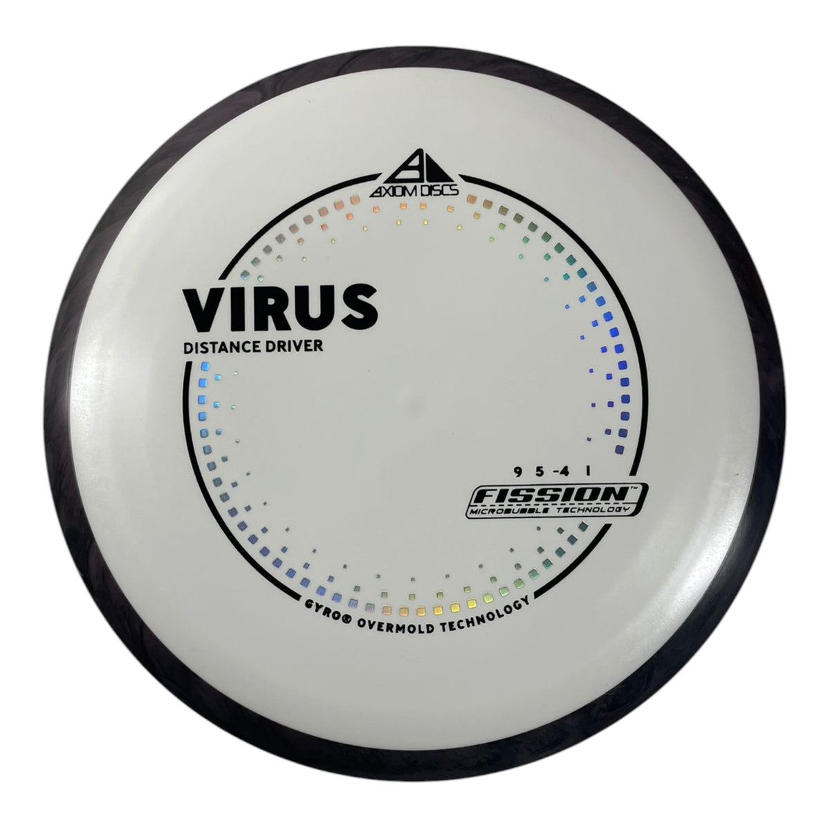 Axiom Discs Virus | Fission | White/Purple 164g (Project Lab Coat) Disc Golf