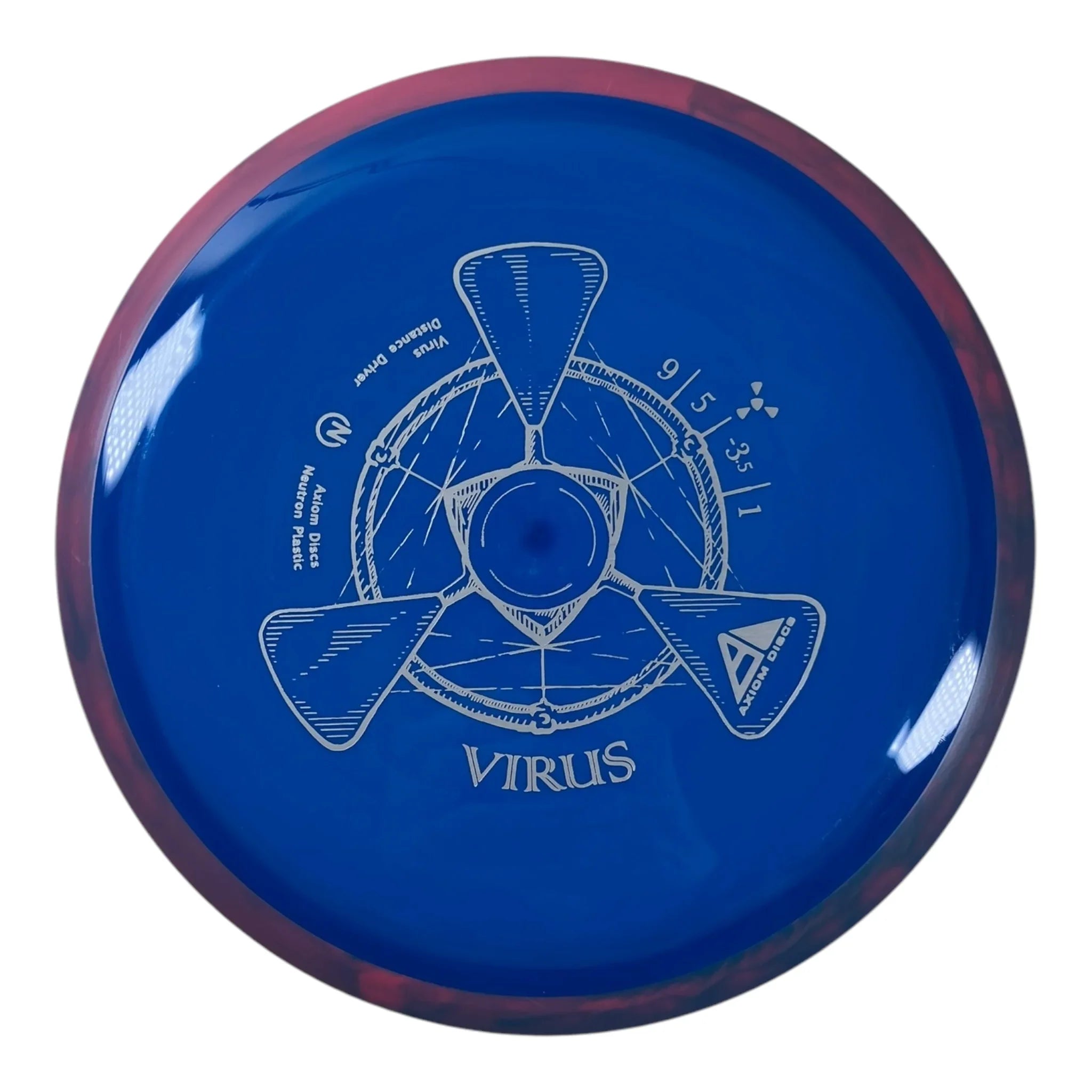 Axiom Discs Virus | Neutron | Blue/Purple 172g Disc Golf