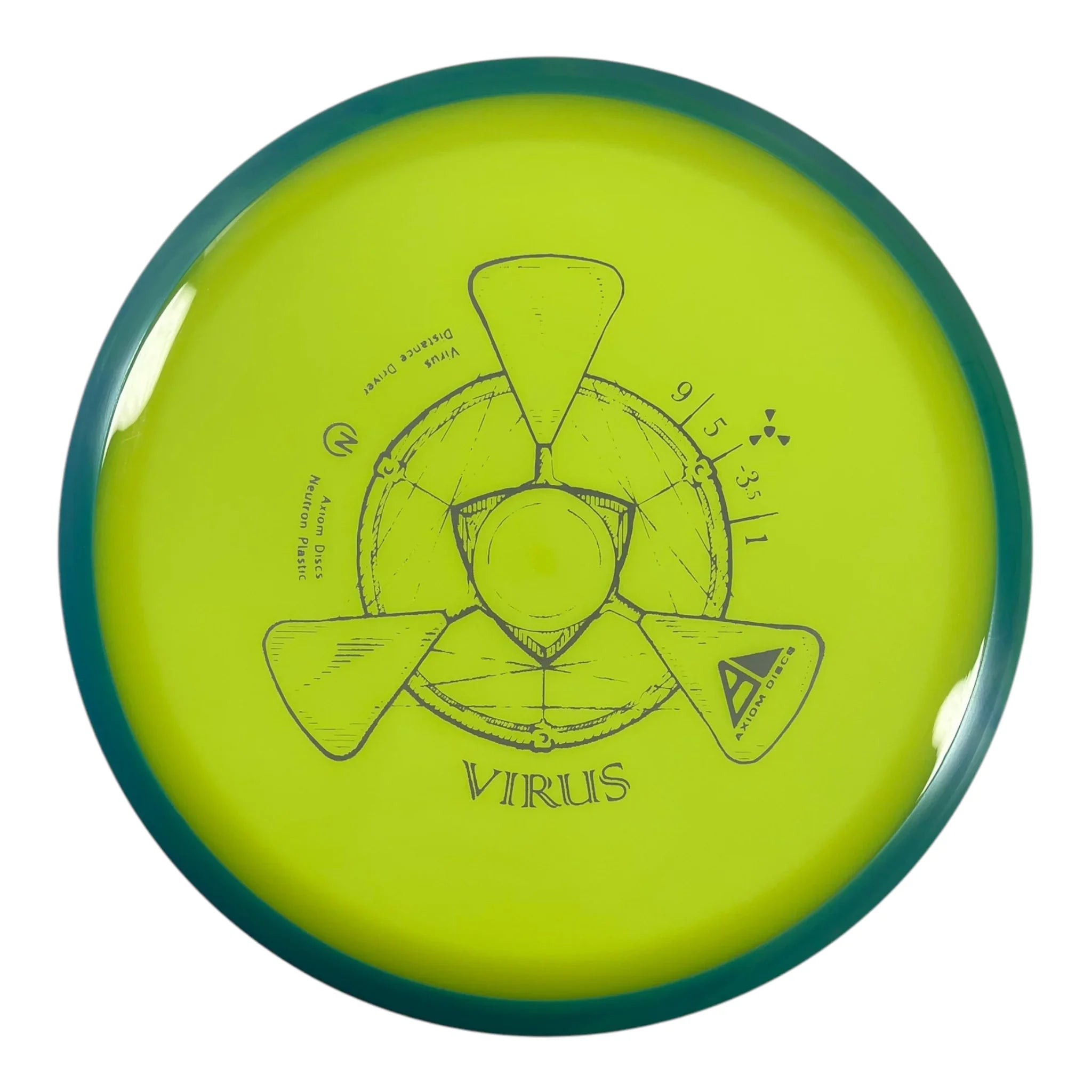 Axiom Discs Virus | Neutron | Yellow/Blue 162g Disc Golf