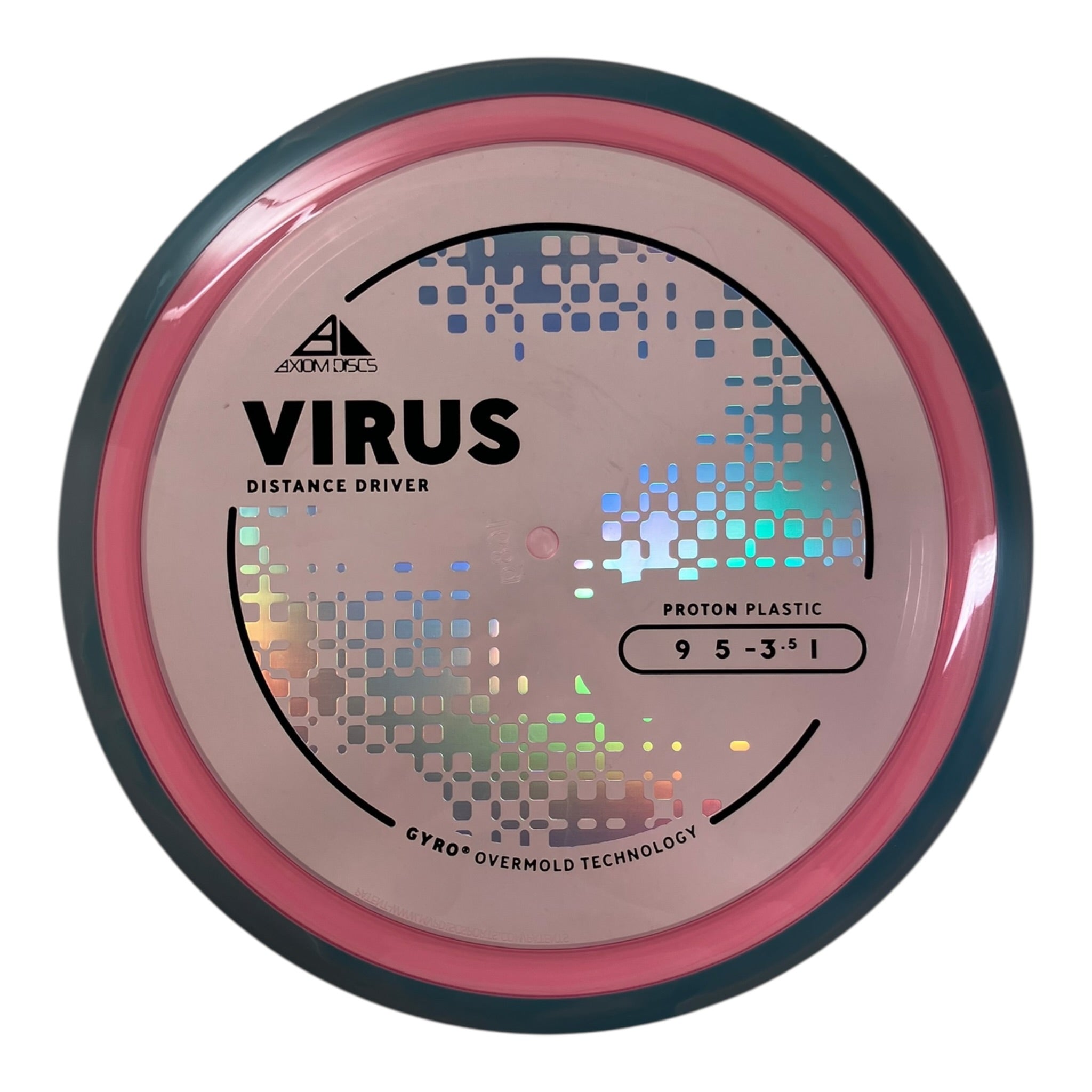 Axiom Discs Virus | Proton | Pink/Grey 168g (Project Lab Coat) Disc Golf