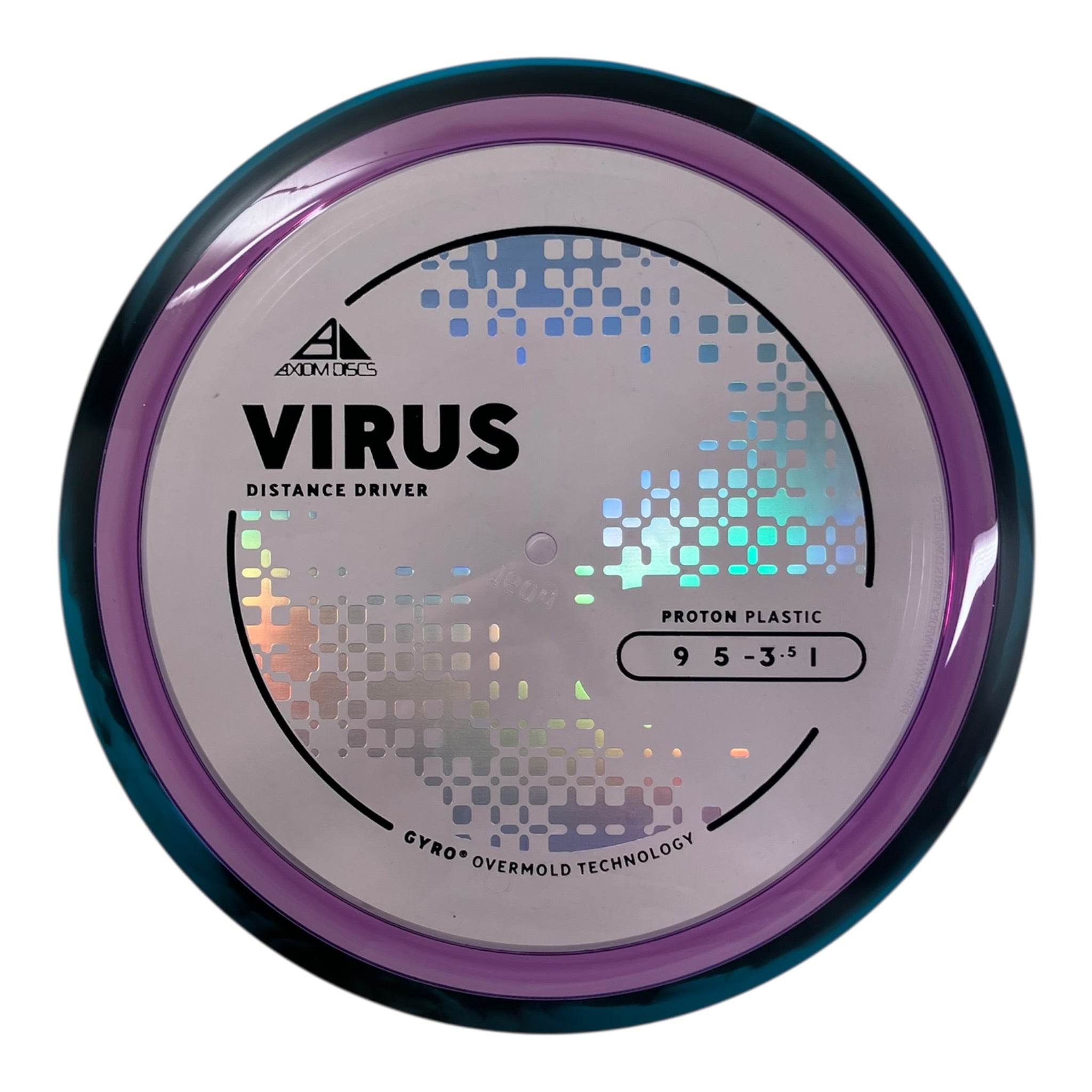 Axiom Discs Virus | Proton | Purple/Black 160g (Project Lab Coat) Disc Golf