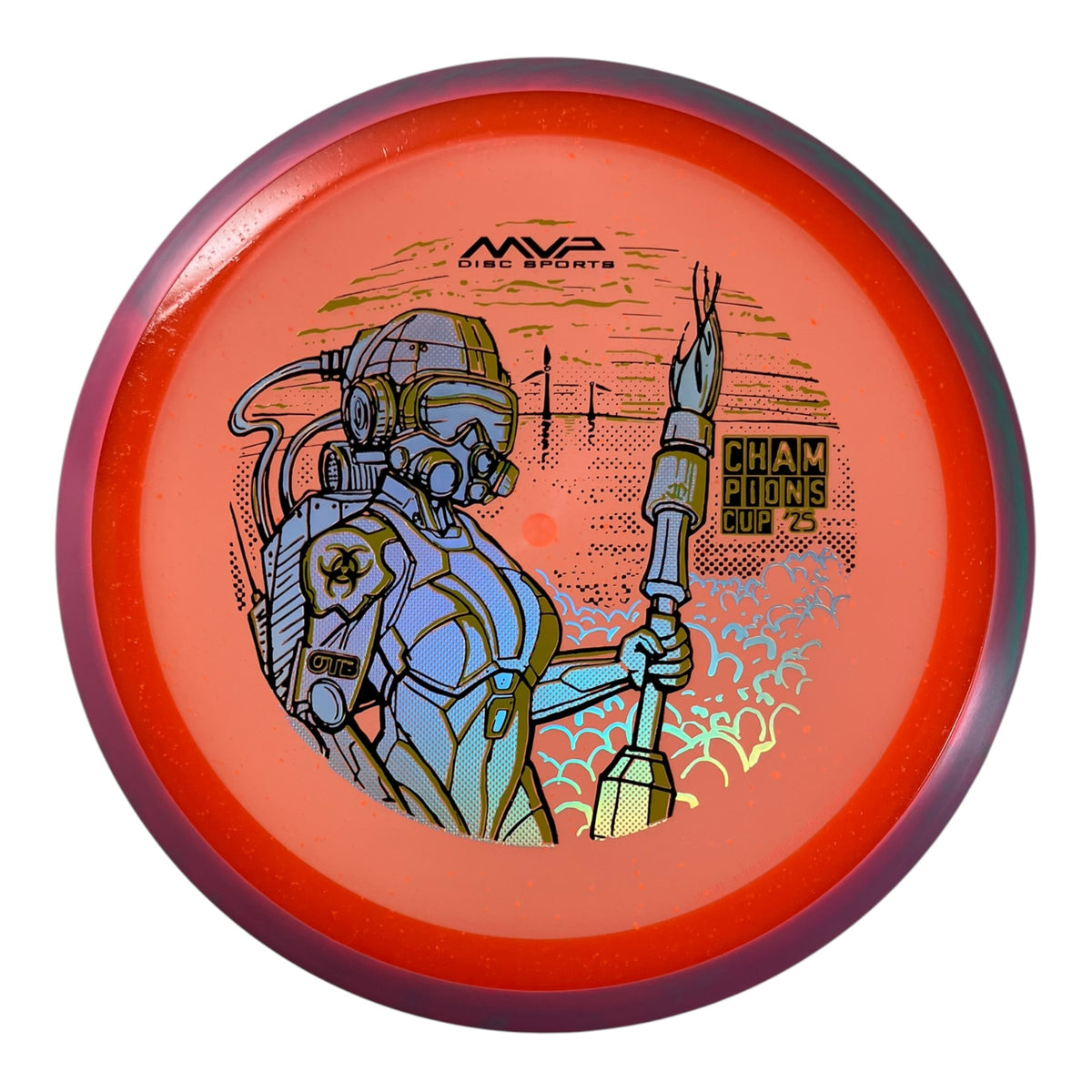 Axiom Discs Virus - Used Like New | Particle Glow Proton | Orange/Pink 172g (OTB CC 2025) Disc Golf