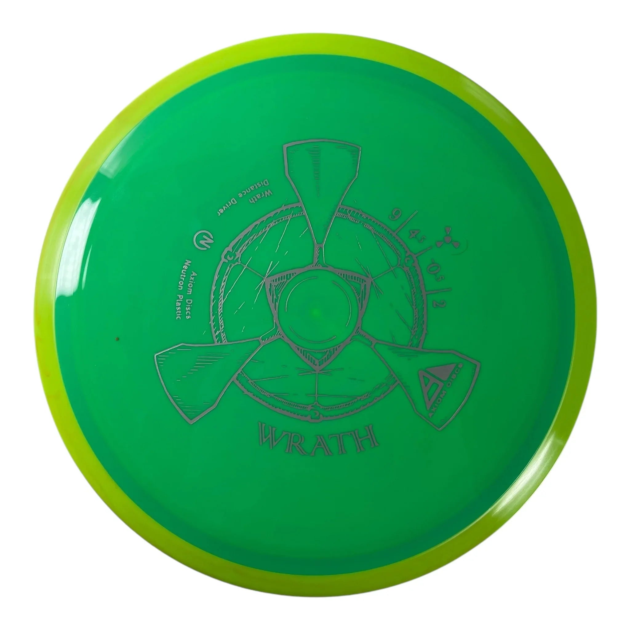 Axiom Discs Wrath | Neutron | Green/Yellow 163g Disc Golf
