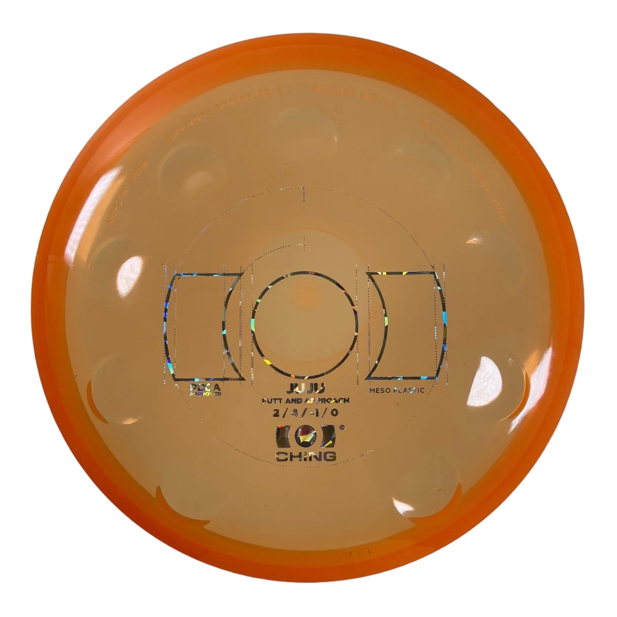 Ching Sports JuJu | Meso | Orange/Holo 169 - 175g Disc Golf