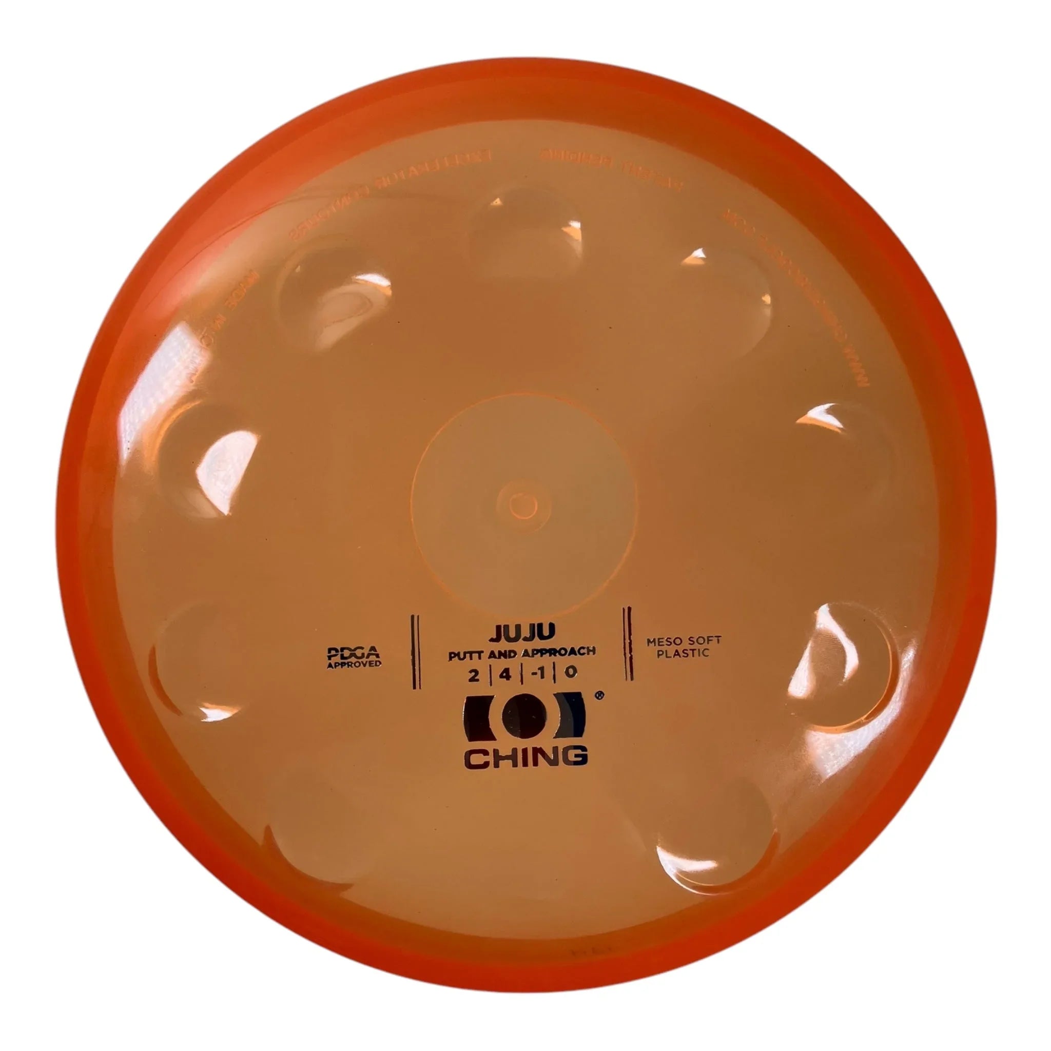 Ching Sports JuJu | Meso Soft | Orange/Holo 169g Disc Golf