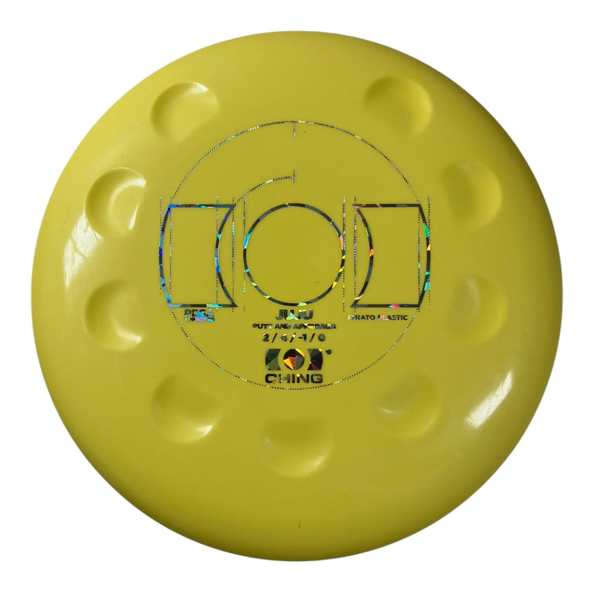 Ching Sports JuJu | Strato | Yellow/Holo 172g Disc Golf