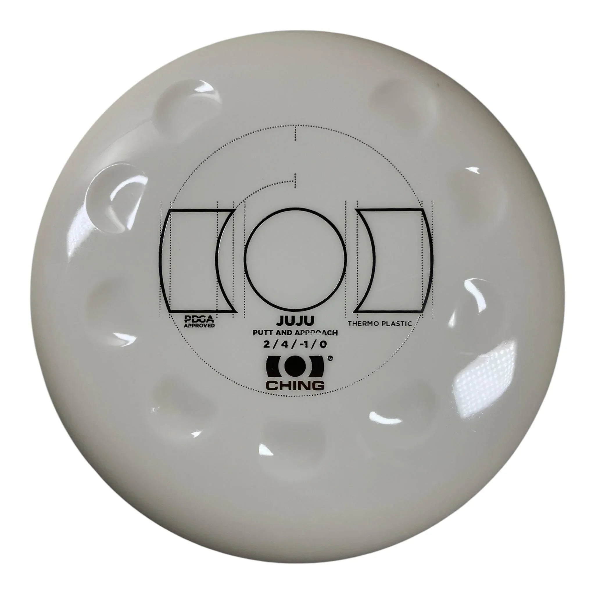 Ching Sports JuJu | Thermo | White/Gold 170g Disc Golf